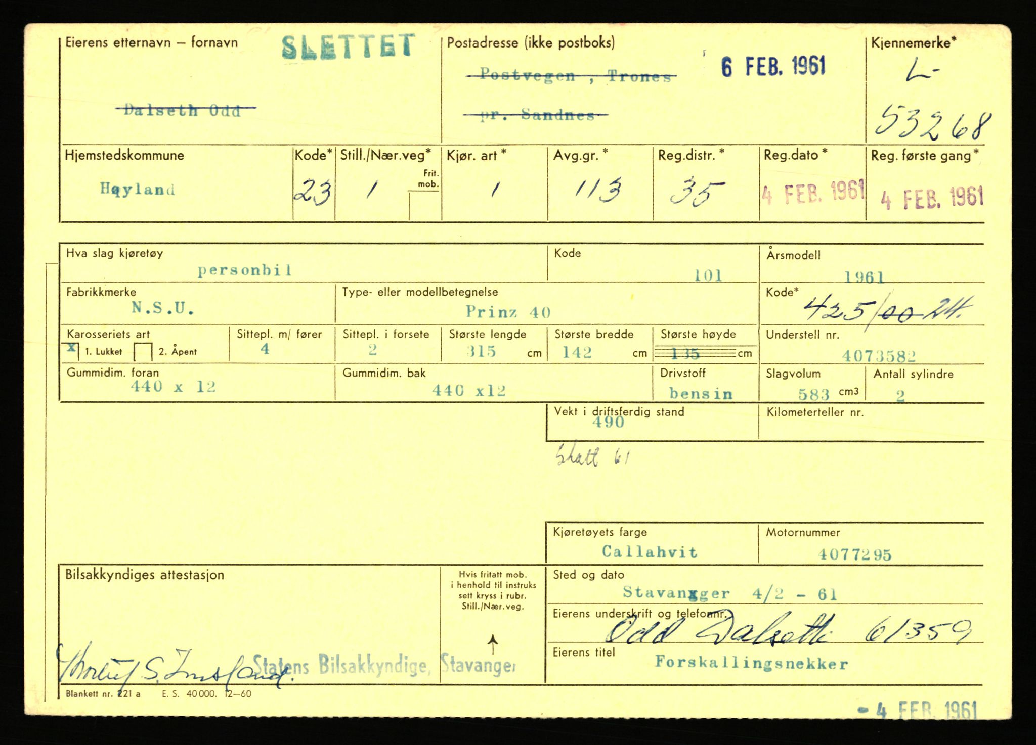 Stavanger trafikkstasjon, AV/SAST-A-101942/0/F/L0053: L-52900 - L-54199, 1930-1971, s. 985