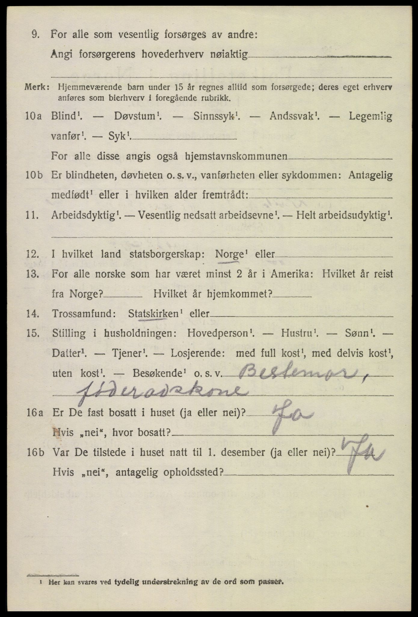 SAH, Folketelling 1920 for 0520 Ringebu herred, 1920, s. 2852