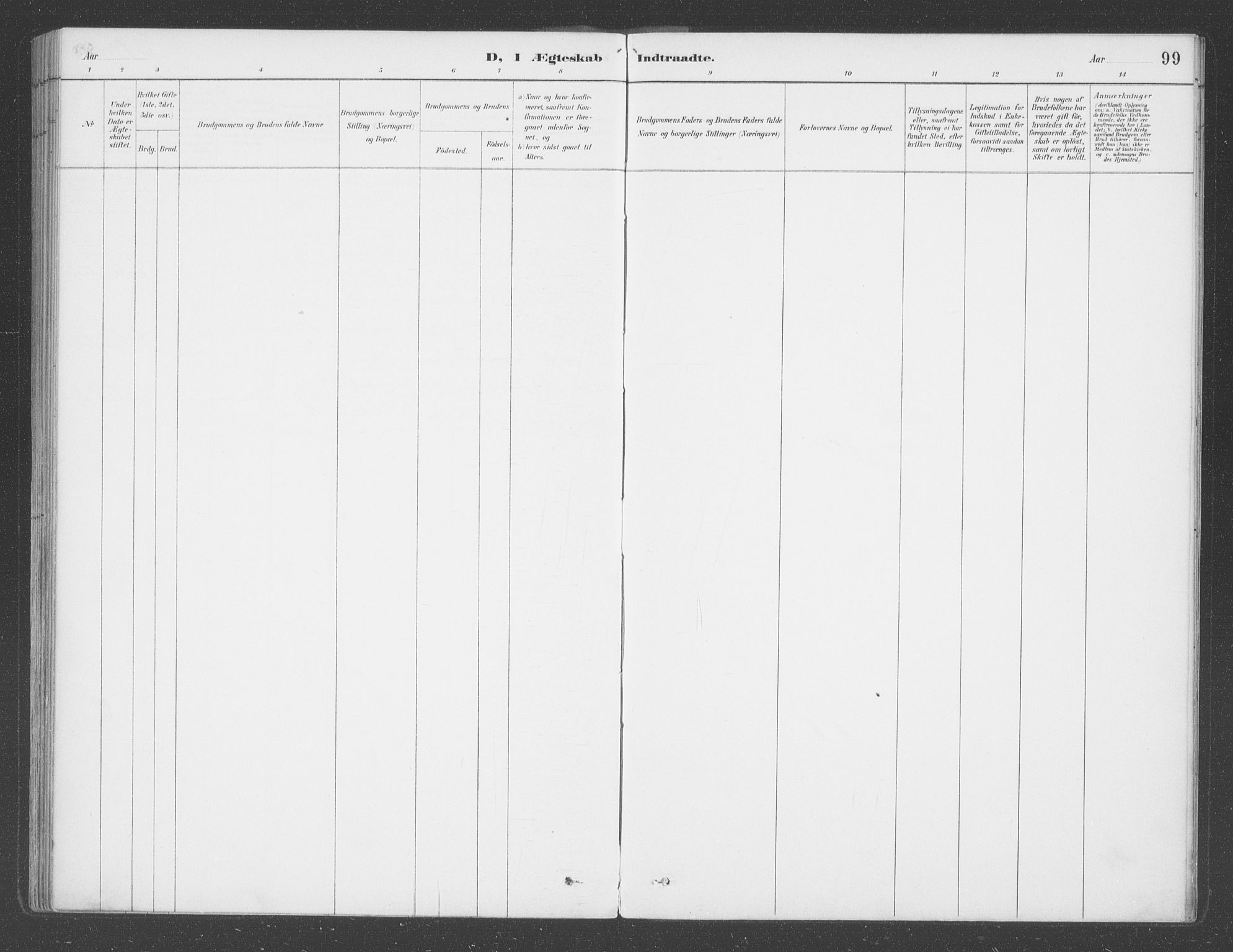 Balestrand sokneprestembete, SAB/A-79601/H/Haa/Haab/L0001: Ministerialbok nr. B  1, 1889-1910, s. 99
