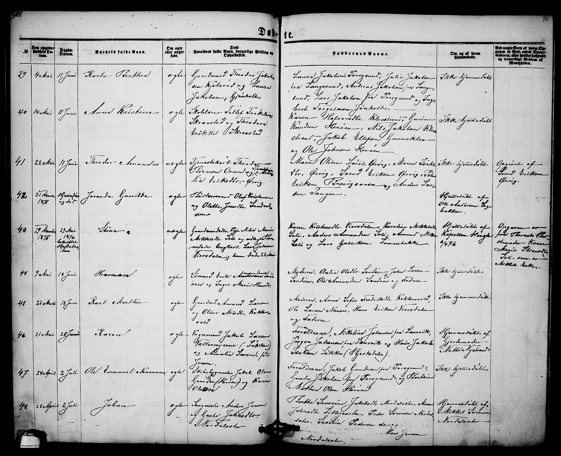 Eidanger kirkebøker, AV/SAKO-A-261/G/Ga/L0001: Klokkerbok nr. 1, 1863-1878, s. 90