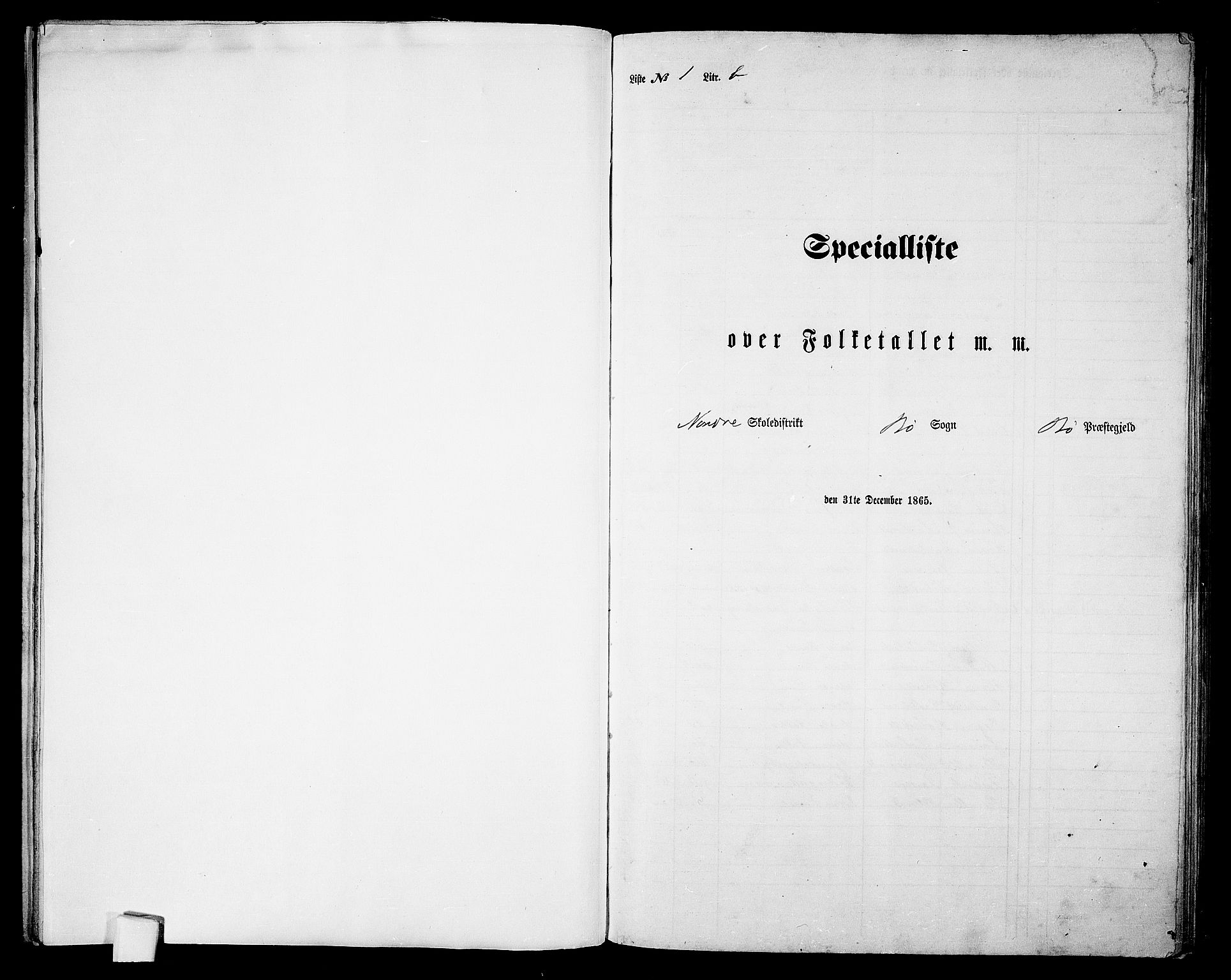 RA, Folketelling 1865 for 1867P Bø prestegjeld, 1865, s. 18