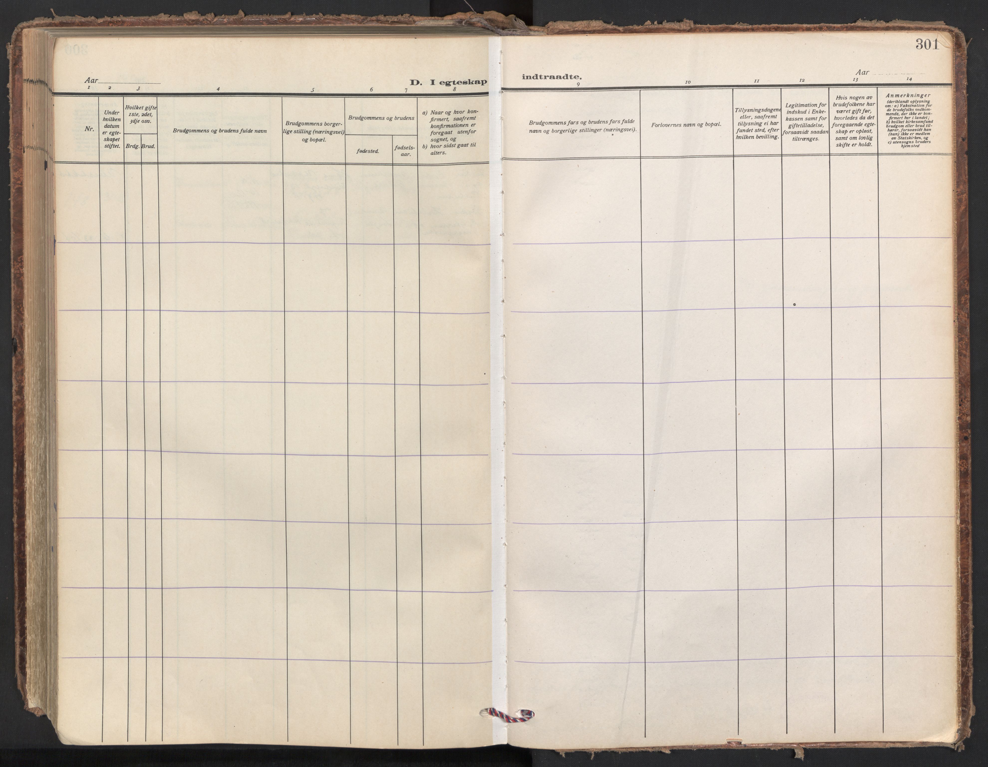 Trefoldighet prestekontor Kirkebøker, SAO/A-10882/F/Fc/L0010: Ministerialbok nr. III 10, 1936-1954, s. 301