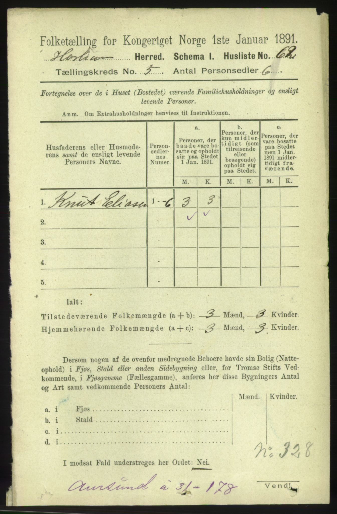 RA, Folketelling 1891 for 1534 Haram herred, 1891, s. 2393