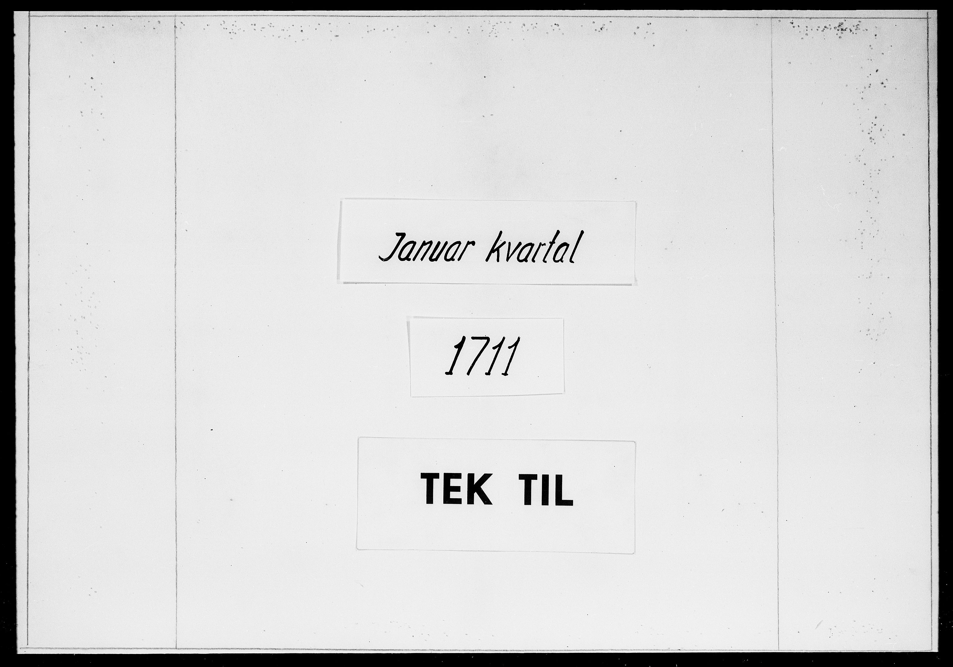 Krigskollegiet, Krigskancelliet, DRA/A-0006/-/0979-0985: Refererede sager, 1711, s. 1