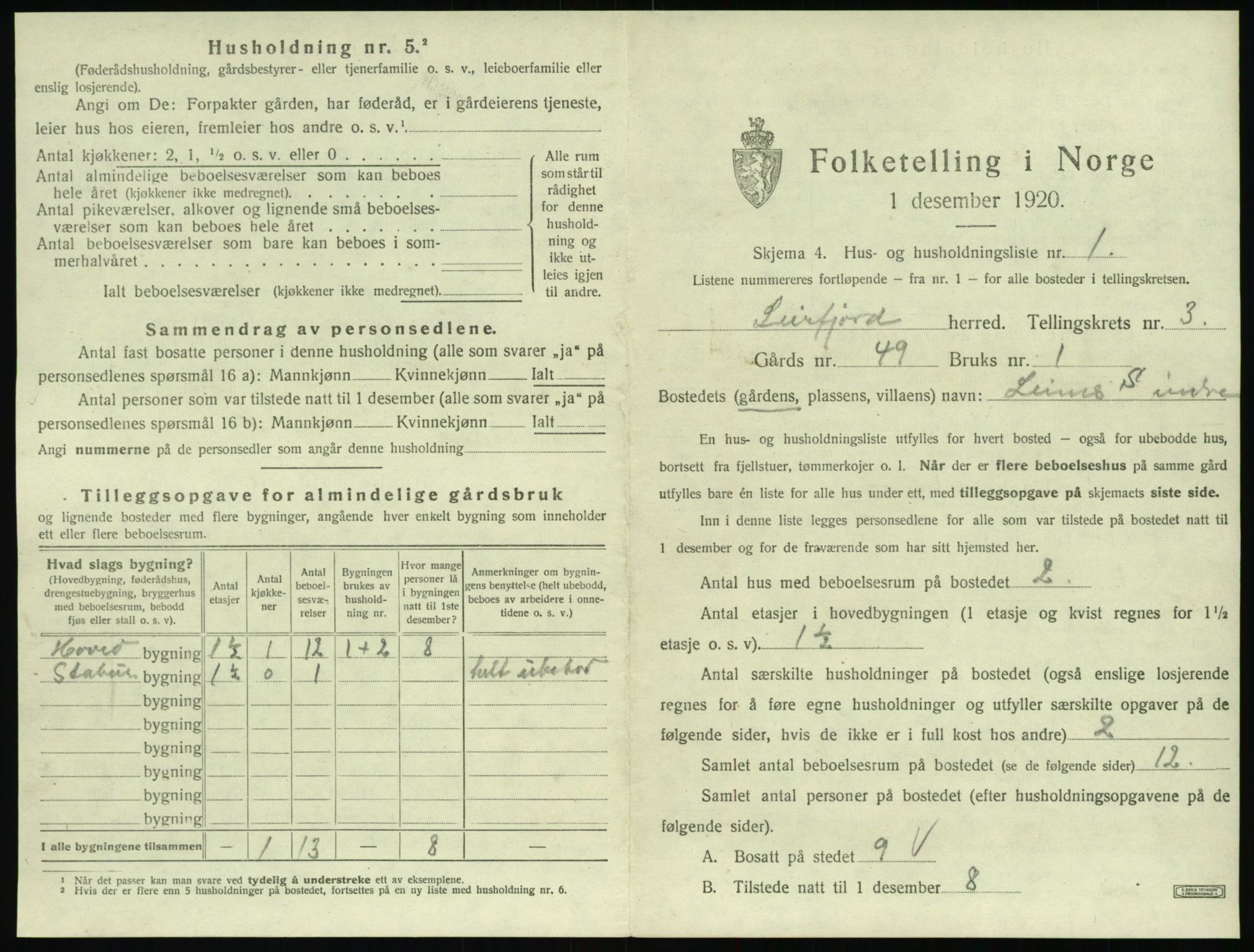 SAT, Folketelling 1920 for 1822 Leirfjord herred, 1920, s. 247