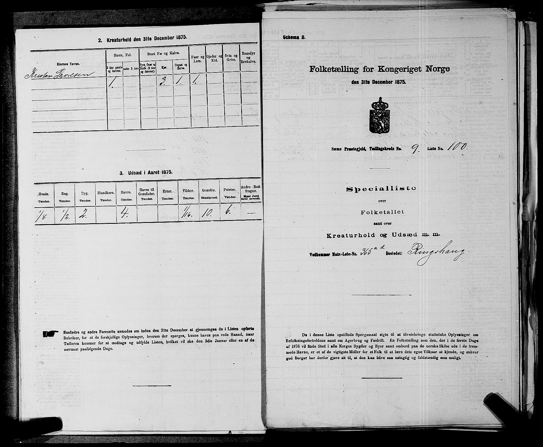 SAKO, Folketelling 1875 for 0721P Sem prestegjeld, 1875, s. 1512