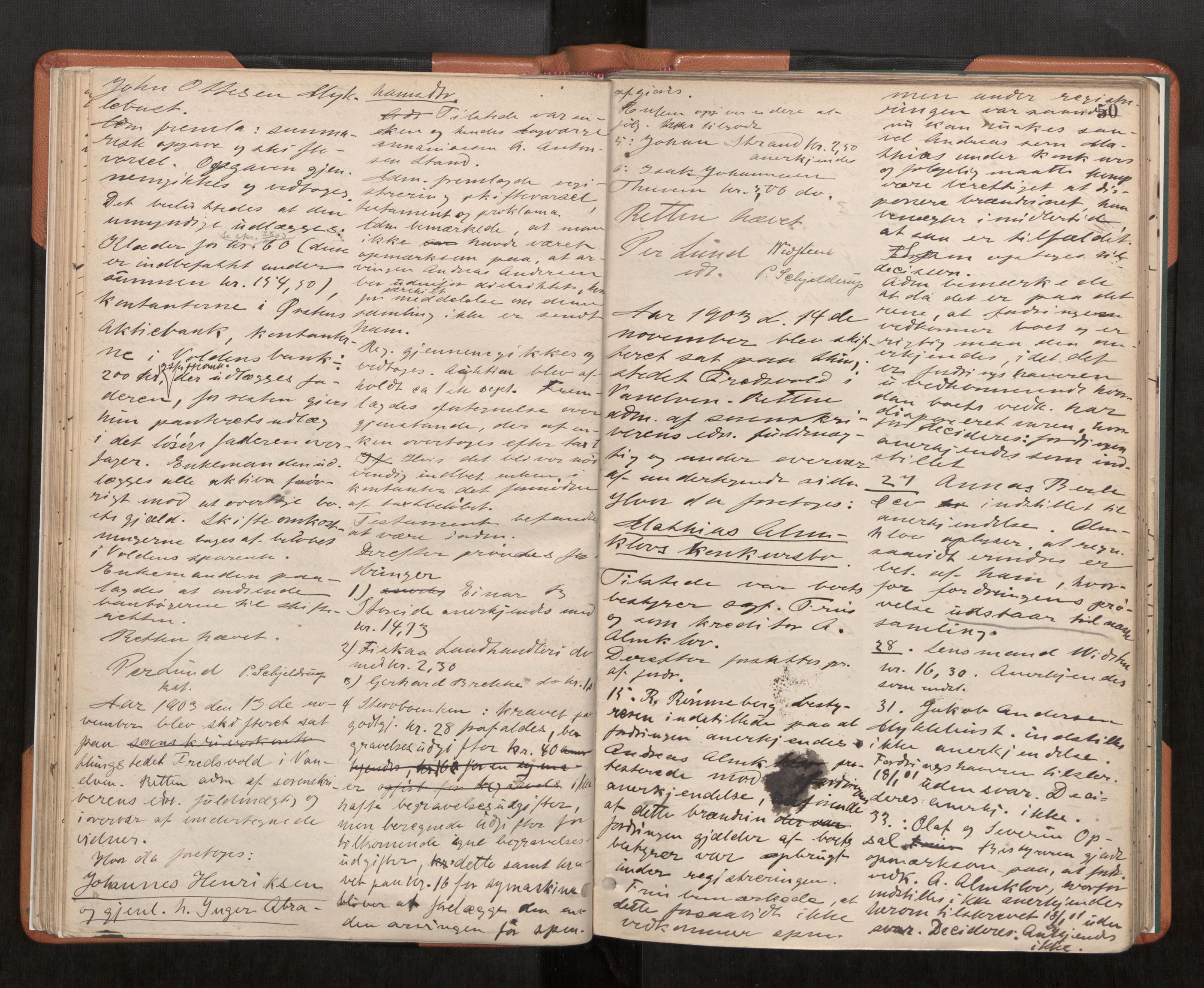 Søre Sunnmøre sorenskriveri, AV/SAT-A-4122/1/3/3B/L0008: Skiftebehandlings- / Skifteforhandlingsprotokollar, 1902-1907, s. 50