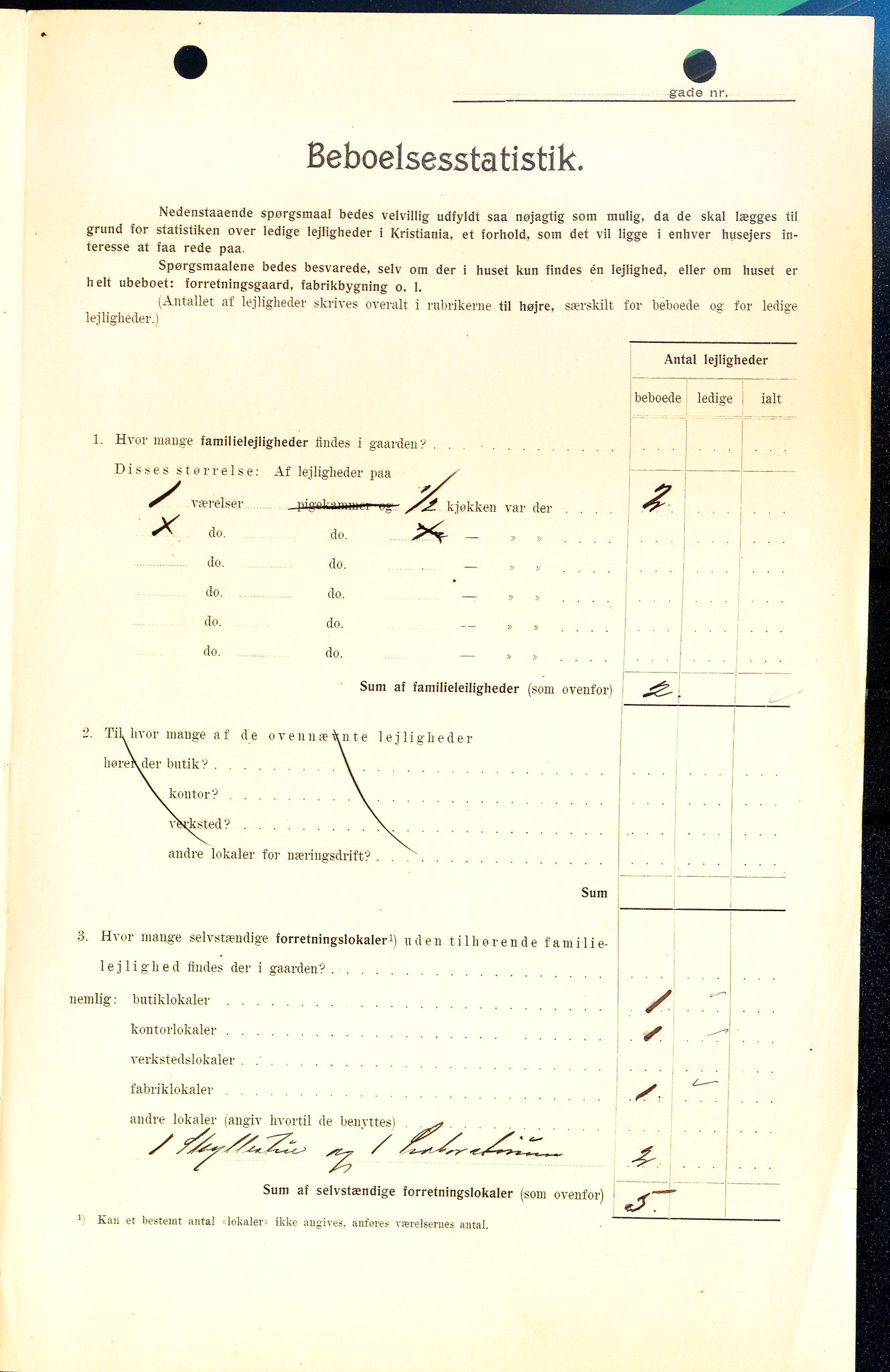 OBA, Kommunal folketelling 1.2.1908 for Kristiania kjøpstad, 1908, s. 1736