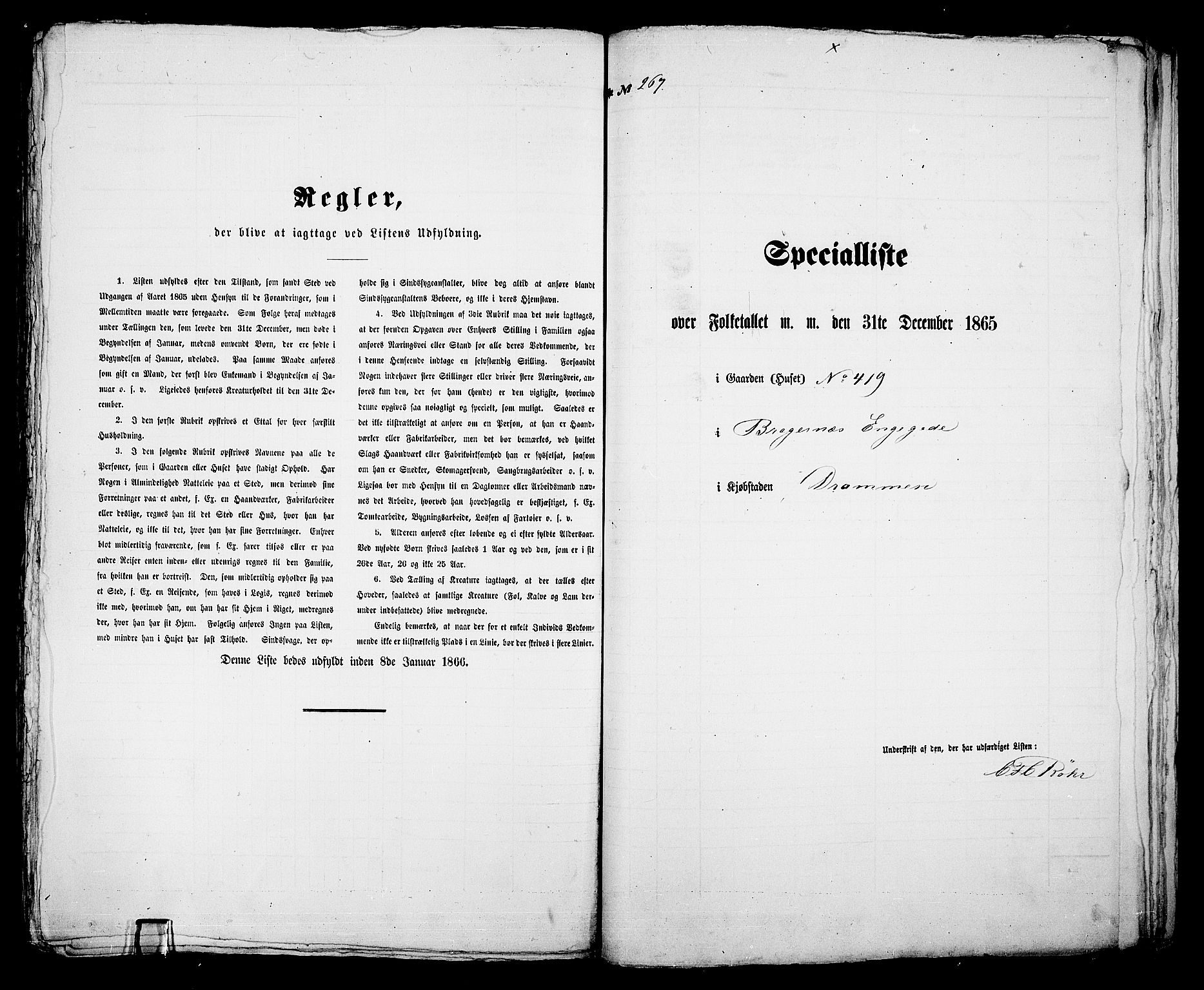 RA, Folketelling 1865 for 0602aB Bragernes prestegjeld i Drammen kjøpstad, 1865, s. 564