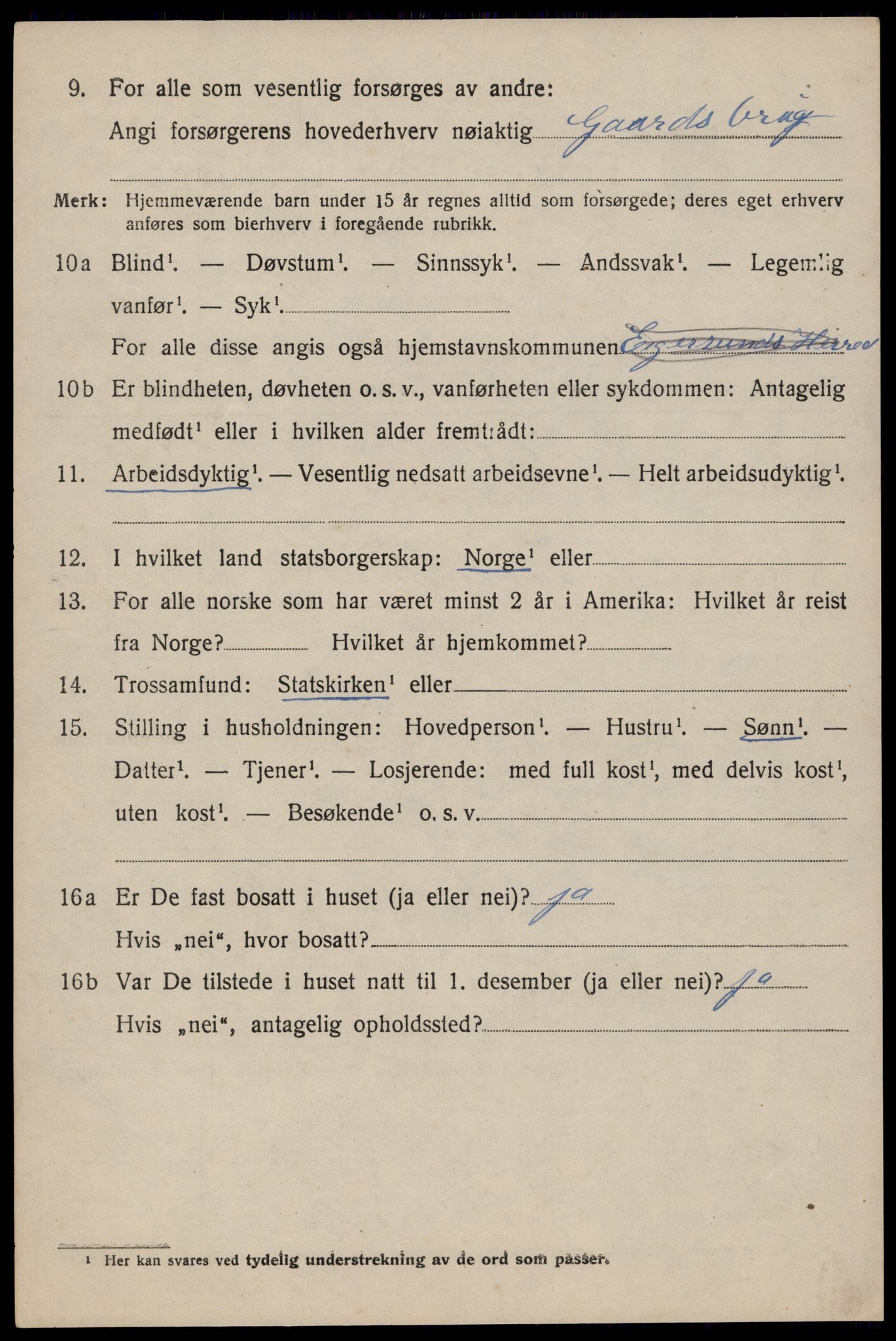 SAST, Folketelling 1920 for 1116 Eigersund herred, 1920, s. 1386