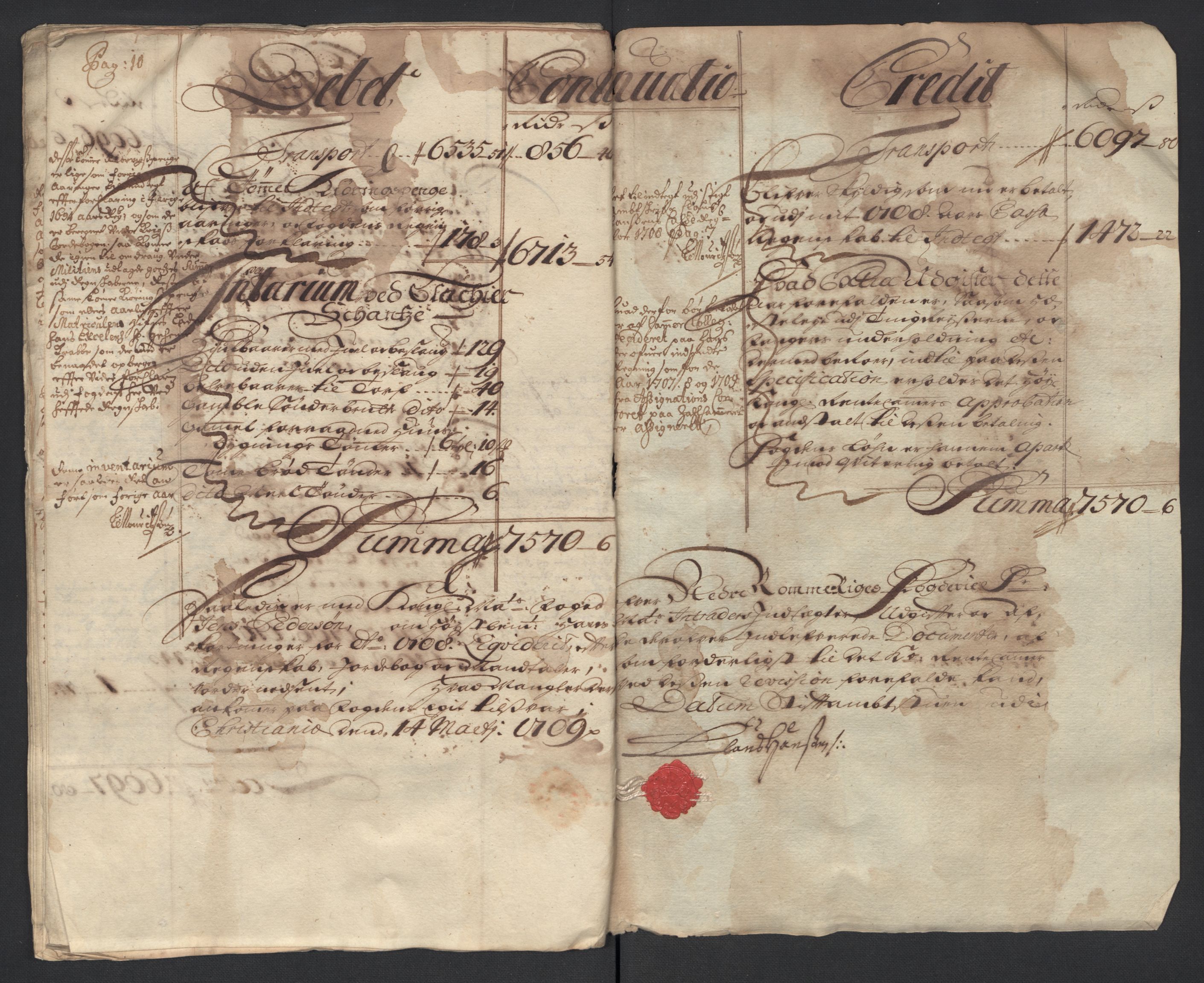 Rentekammeret inntil 1814, Reviderte regnskaper, Fogderegnskap, RA/EA-4092/R11/L0591: Fogderegnskap Nedre Romerike, 1708-1709, s. 18