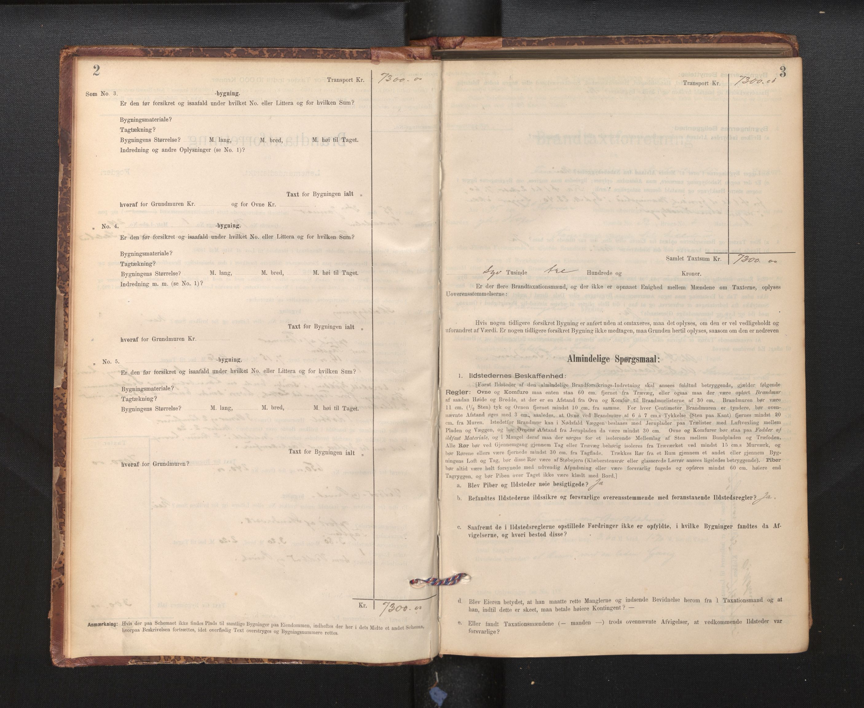 Lensmannen i Fana, SAB/A-31801/0012/L0016: Branntakstprotokoll skjematakst, 1895-1902, s. 2-3