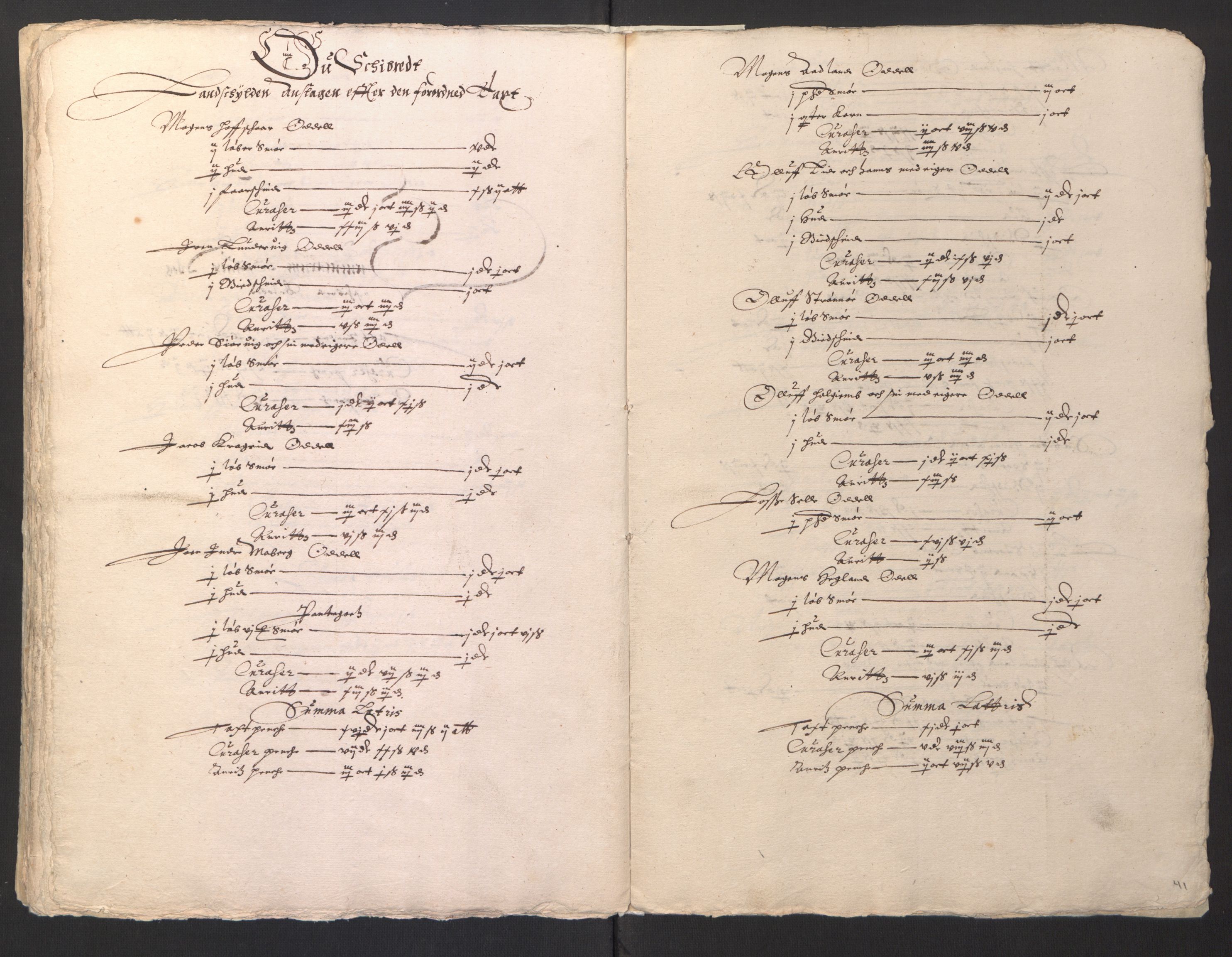 Stattholderembetet 1572-1771, AV/RA-EA-2870/Ek/L0012/0001: Jordebøker til utlikning av rosstjeneste 1624-1626: / Odelsjordebøker for Bergenhus len, 1626, s. 43