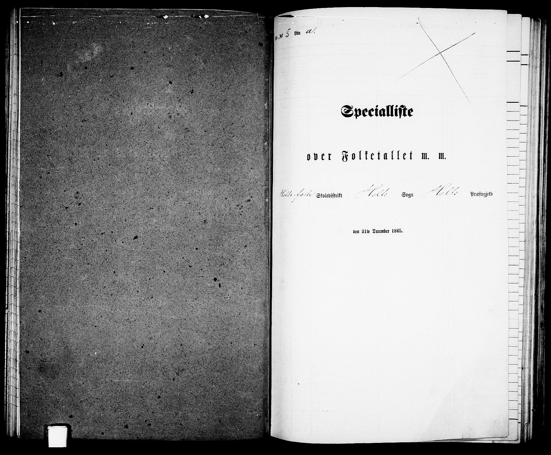 RA, Folketelling 1865 for 0914L Holt prestegjeld, Holt sokn, 1865, s. 86