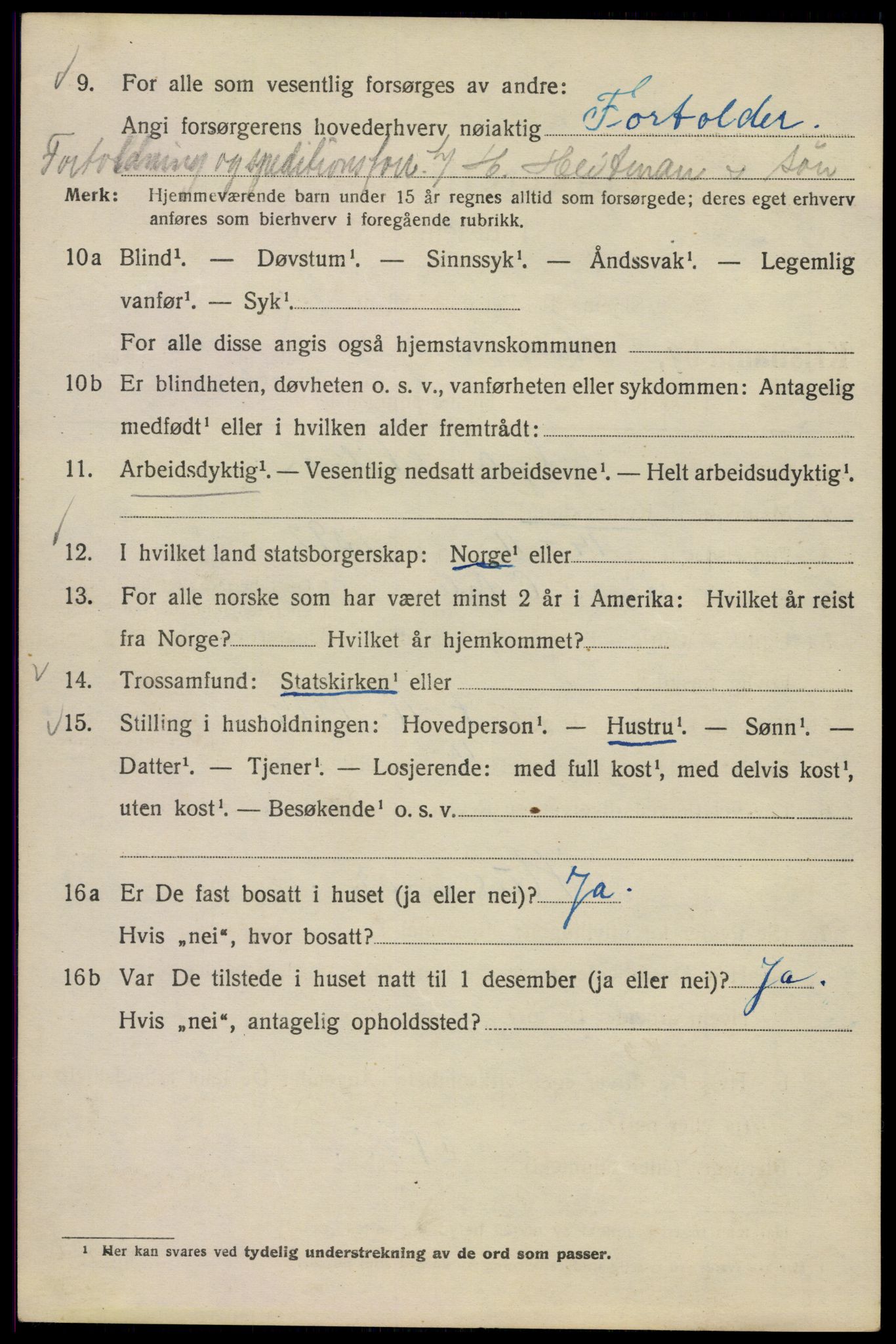 SAO, Folketelling 1920 for 0301 Kristiania kjøpstad, 1920, s. 269662