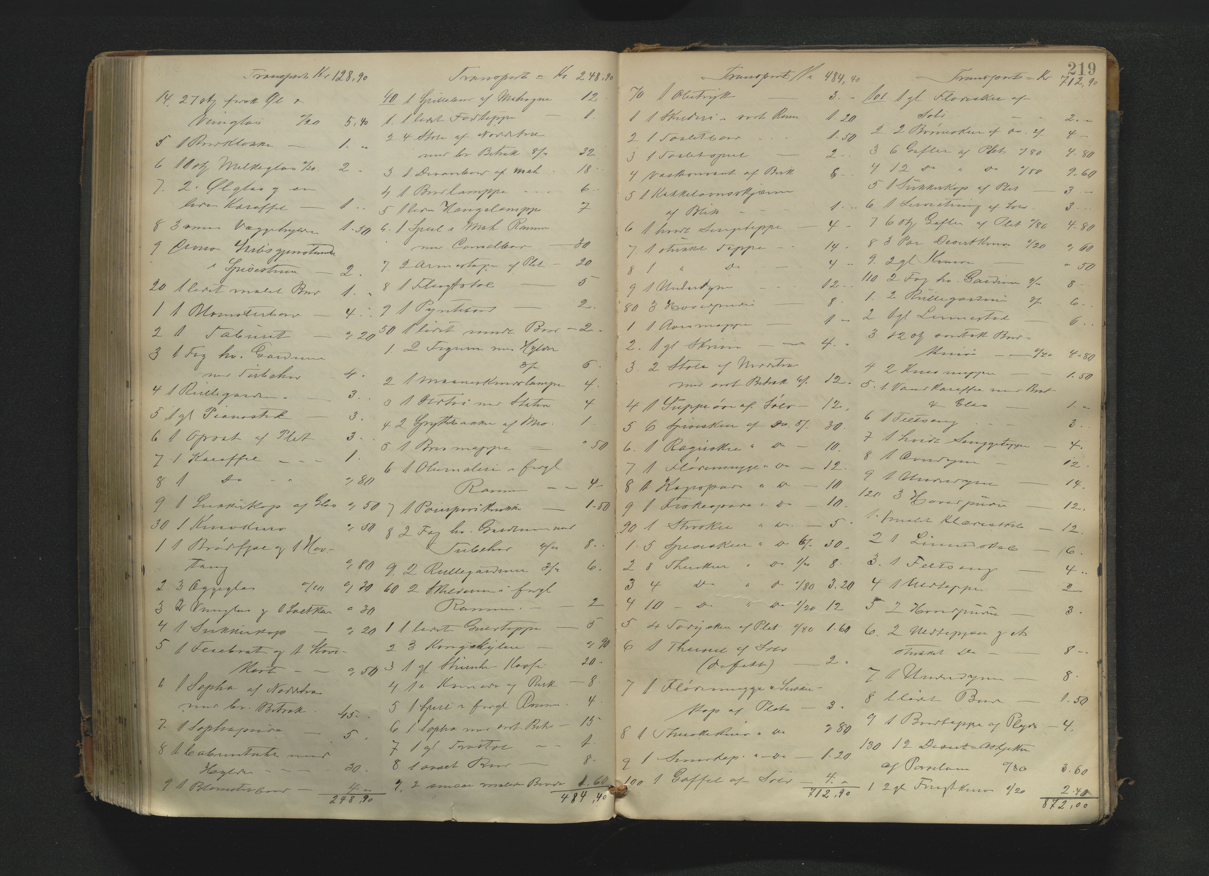 Drammen byfogd, AV/SAKO-A-222/H/Hb/Hbb/L0008: Registreringsprotokoll., 1892-1899, s. 219