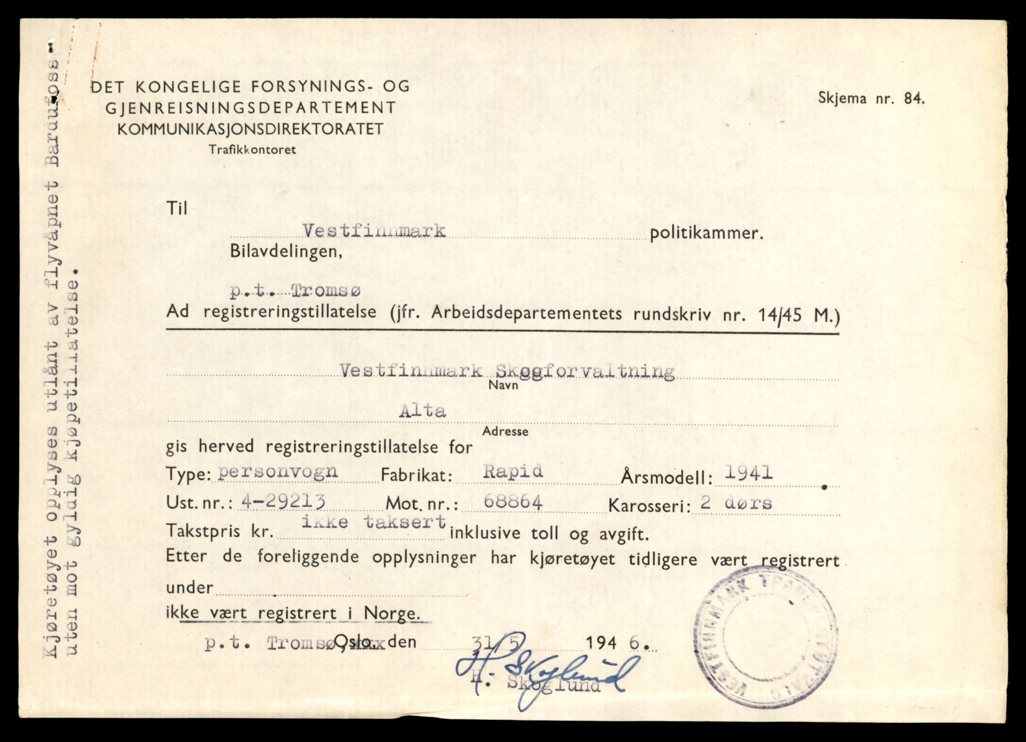 Møre og Romsdal vegkontor - Ålesund trafikkstasjon, SAT/A-4099/F/Fe/L0045: Registreringskort for kjøretøy T 14320 - T 14444, 1927-1998, s. 2599