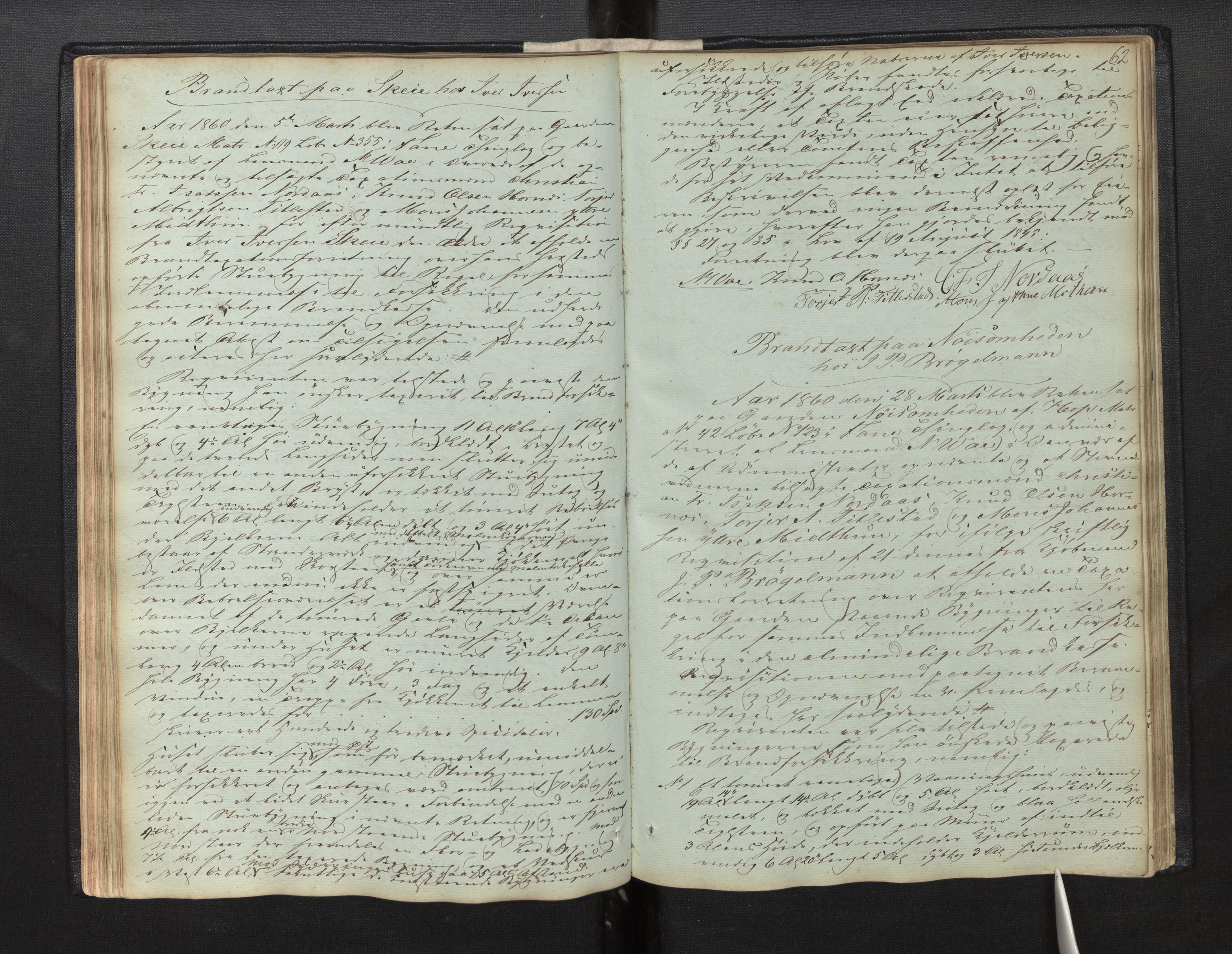 Lensmannen i Fana, AV/SAB-A-31801/0012/L0001: Branntakstprotokoll, 1847-1867, s. 61b-62a