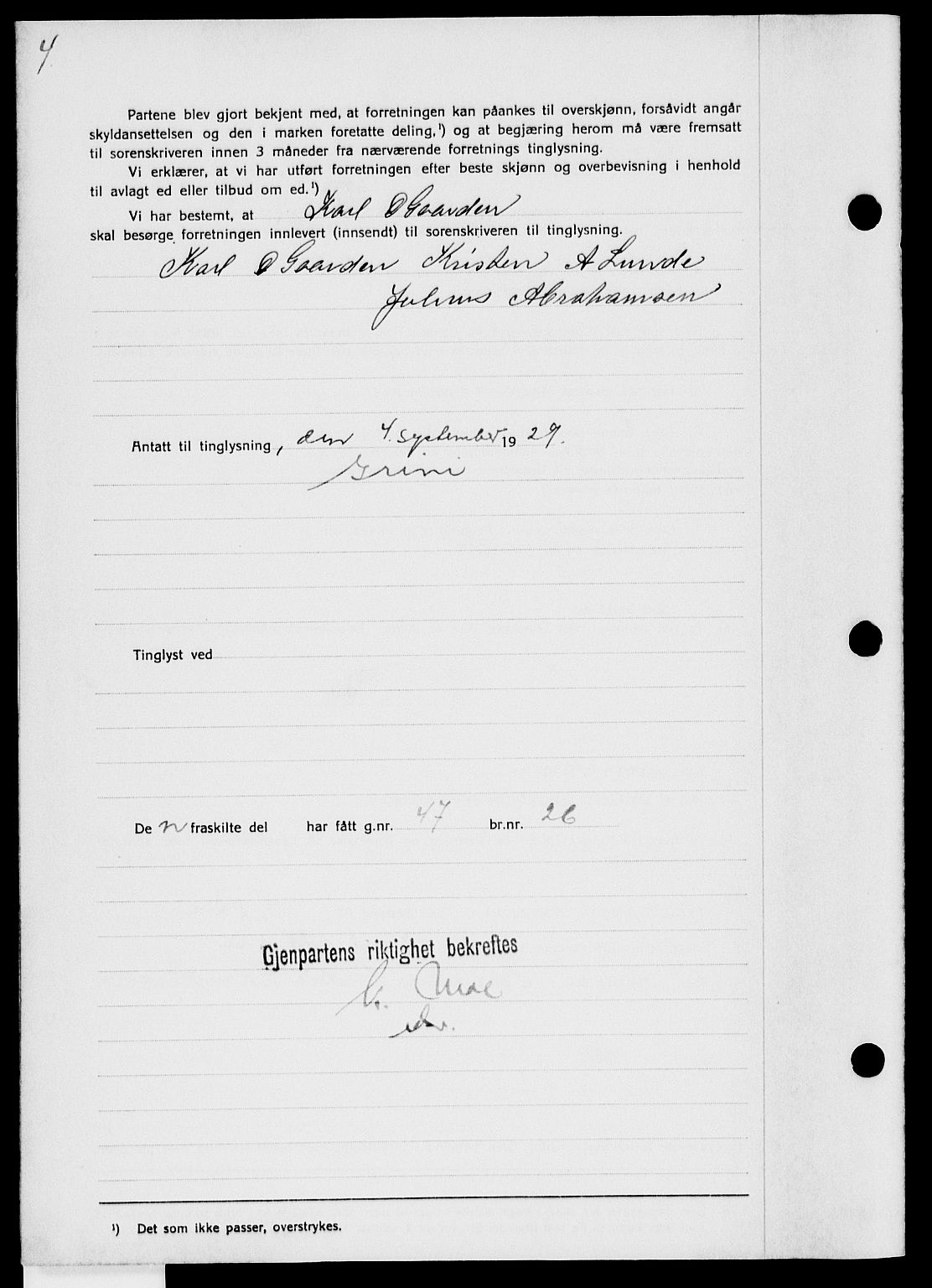 Bamble sorenskriveri, SAKO/A-214/G/Ga/Gab/L0024: Pantebok nr. II 24, 1929-1930, s. 4