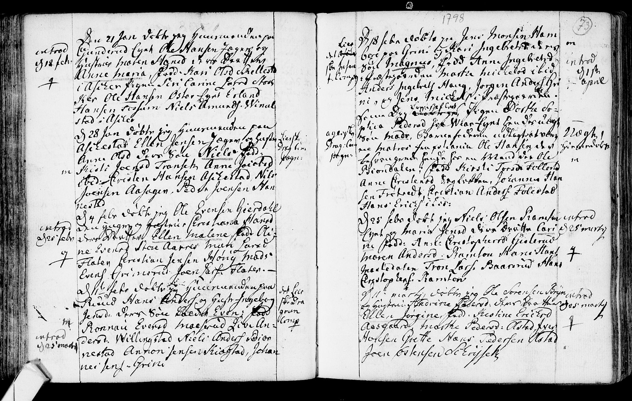 Røyken kirkebøker, SAKO/A-241/F/Fa/L0003: Ministerialbok nr. 3, 1782-1813, s. 73