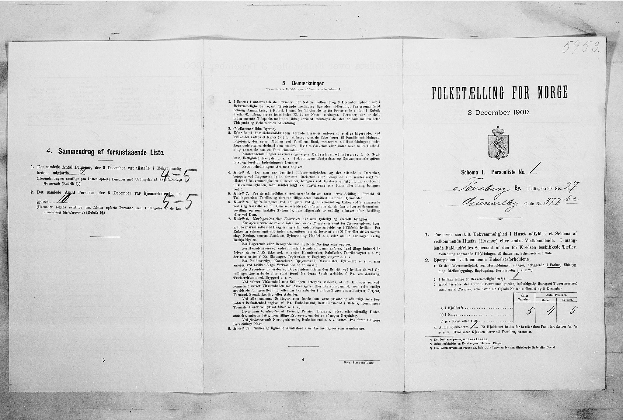 RA, Folketelling 1900 for 0705 Tønsberg kjøpstad, 1900, s. 5139
