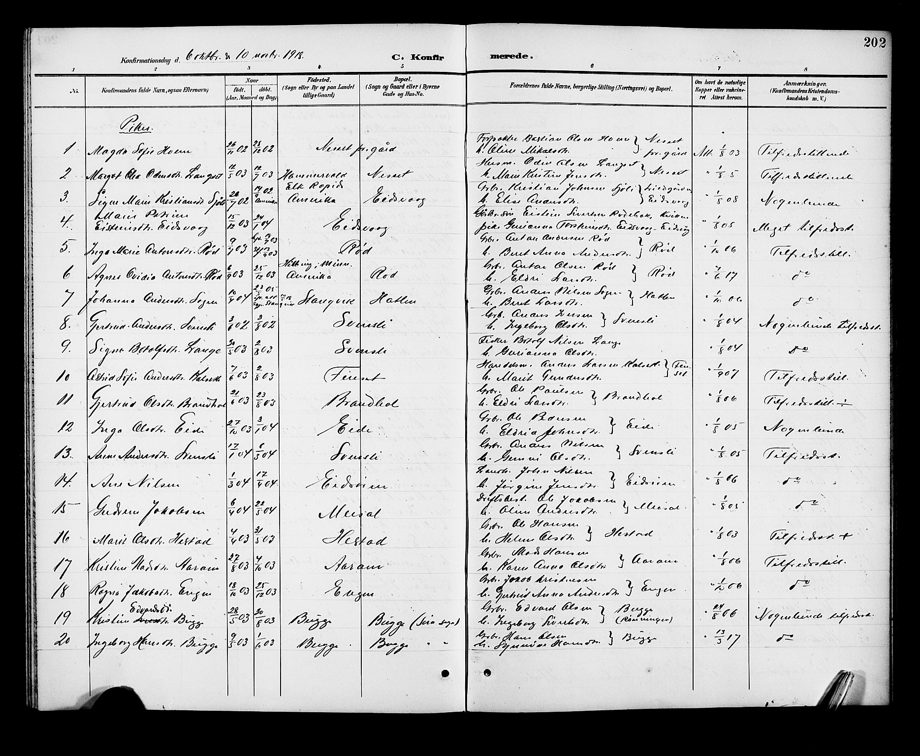 Ministerialprotokoller, klokkerbøker og fødselsregistre - Møre og Romsdal, AV/SAT-A-1454/551/L0632: Klokkerbok nr. 551C04, 1894-1920, s. 202