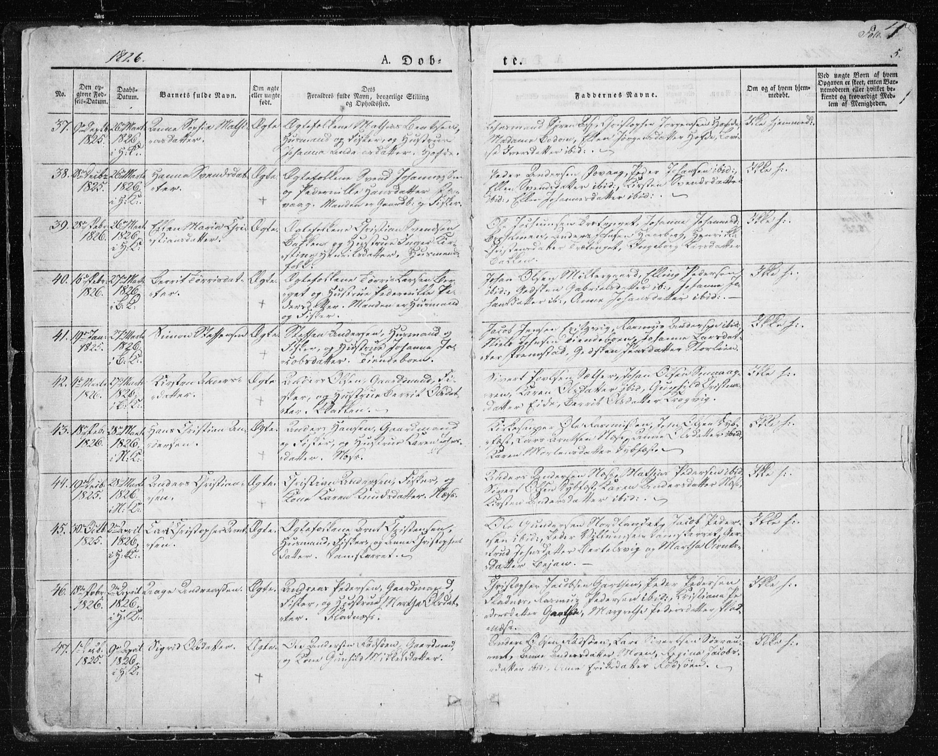 Ministerialprotokoller, klokkerbøker og fødselsregistre - Sør-Trøndelag, AV/SAT-A-1456/659/L0735: Ministerialbok nr. 659A05, 1826-1841, s. 4
