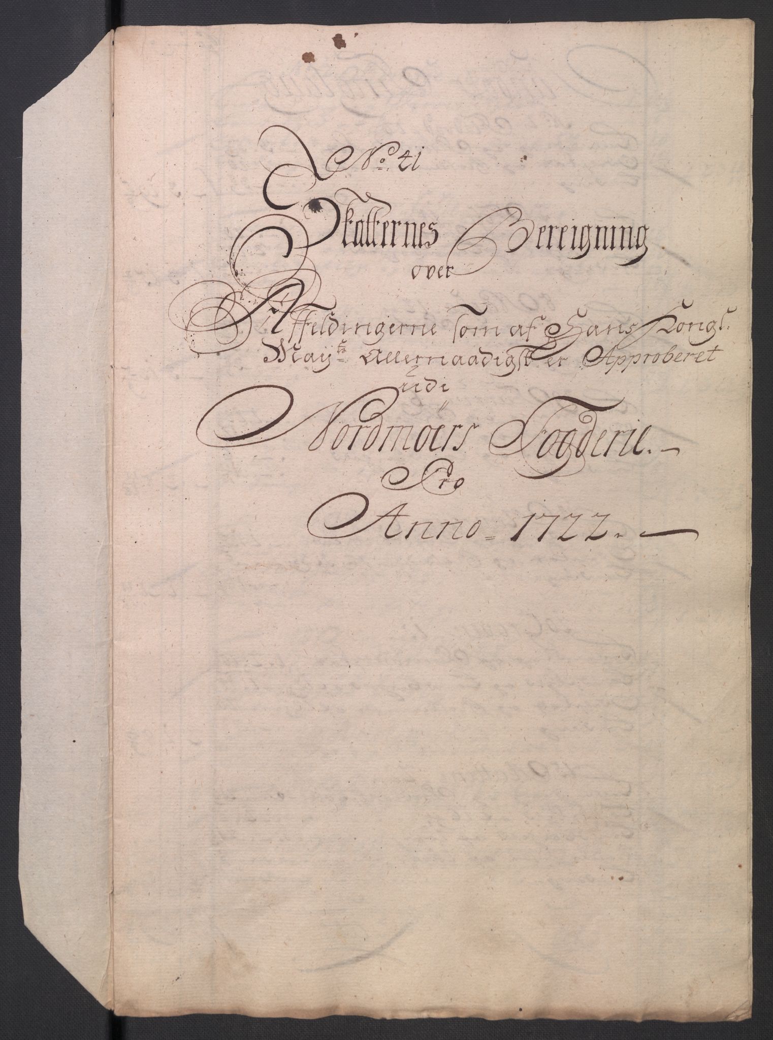 Rentekammeret inntil 1814, Reviderte regnskaper, Fogderegnskap, RA/EA-4092/R56/L3755: Fogderegnskap Nordmøre, 1722, s. 284
