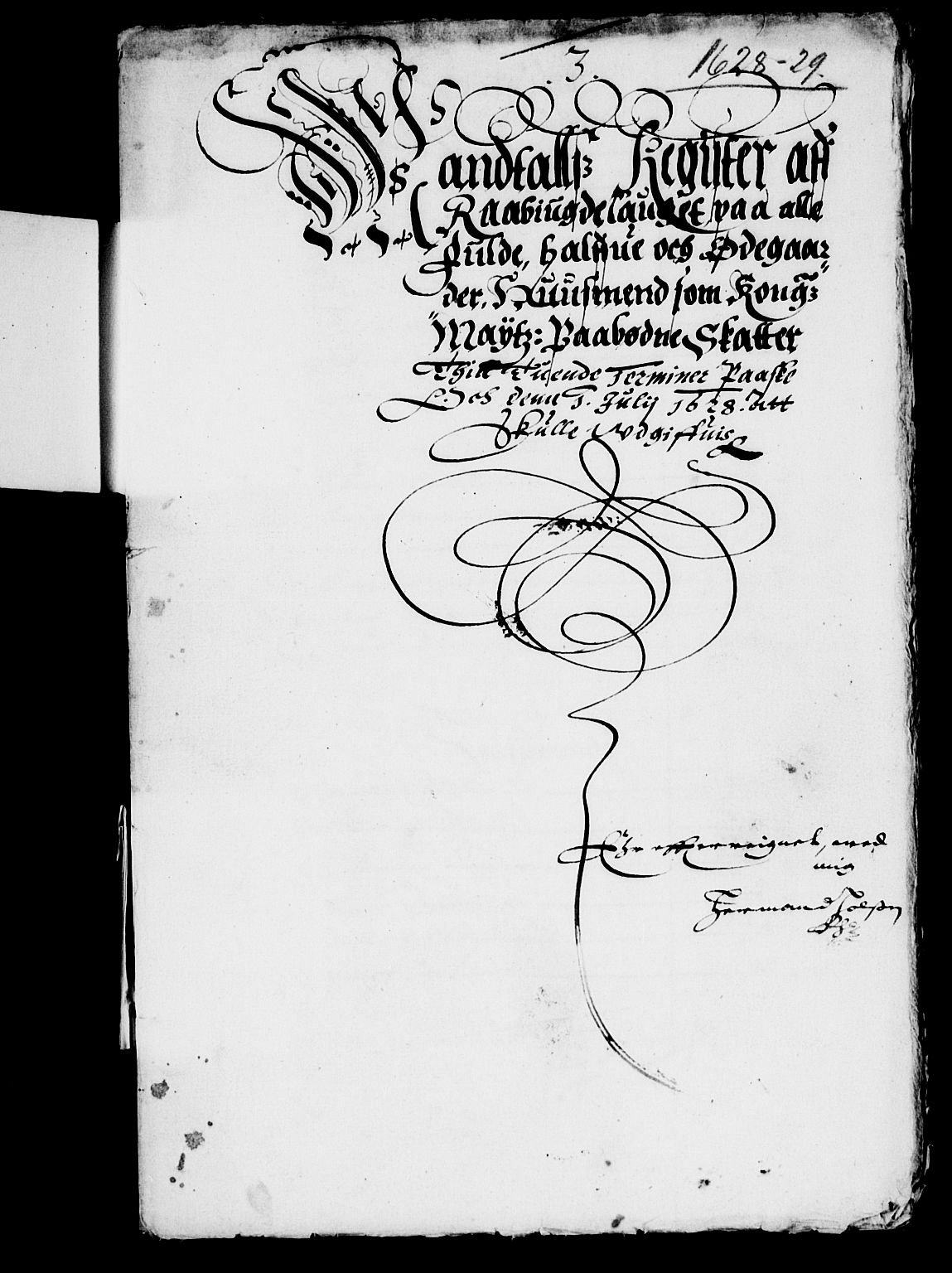 Rentekammeret inntil 1814, Reviderte regnskaper, Lensregnskaper, AV/RA-EA-5023/R/Rb/Rbq/L0018: Nedenes len. Mandals len. Råbyggelag., 1628-1630