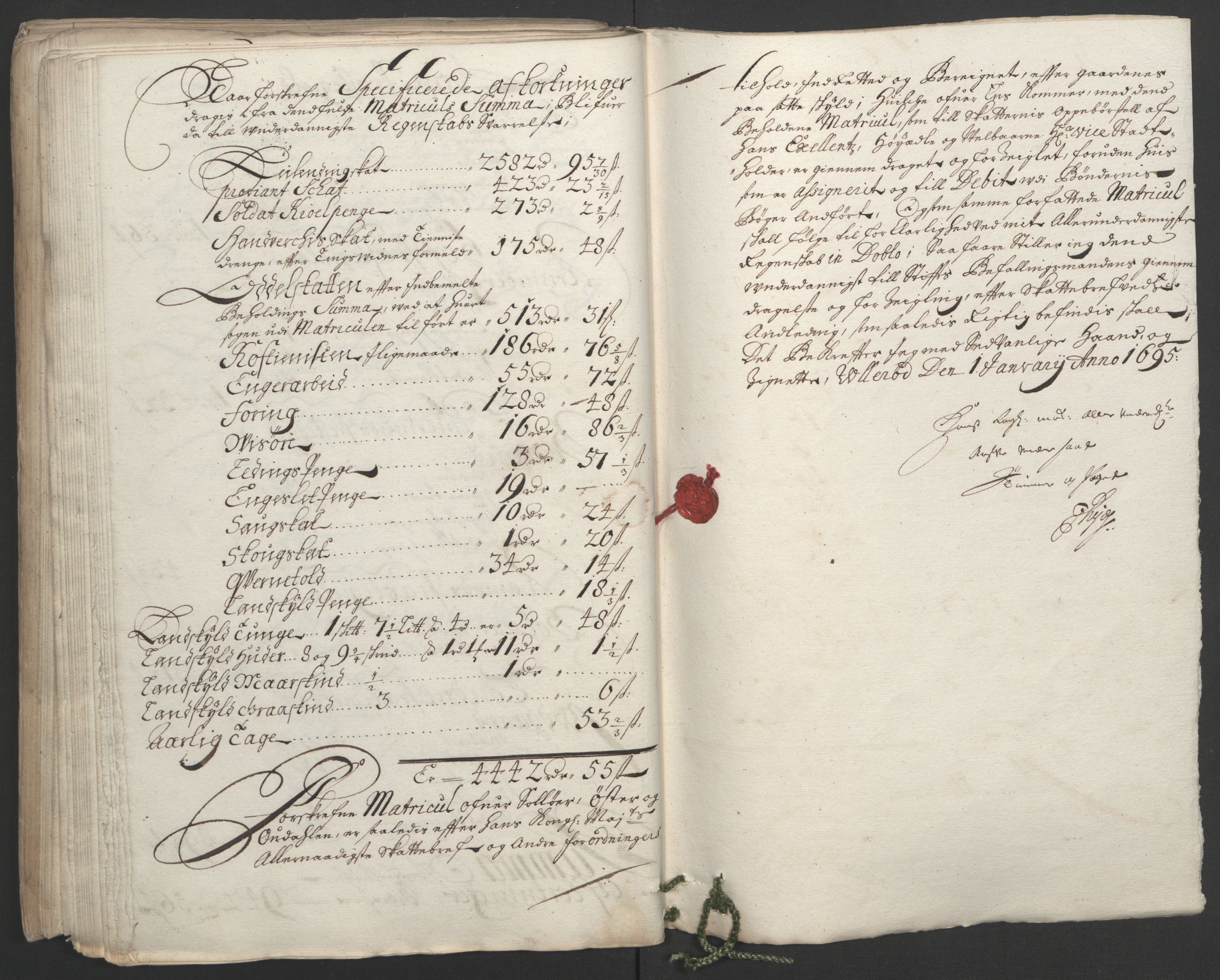 Rentekammeret inntil 1814, Reviderte regnskaper, Fogderegnskap, RA/EA-4092/R13/L0832: Fogderegnskap Solør, Odal og Østerdal, 1694, s. 124