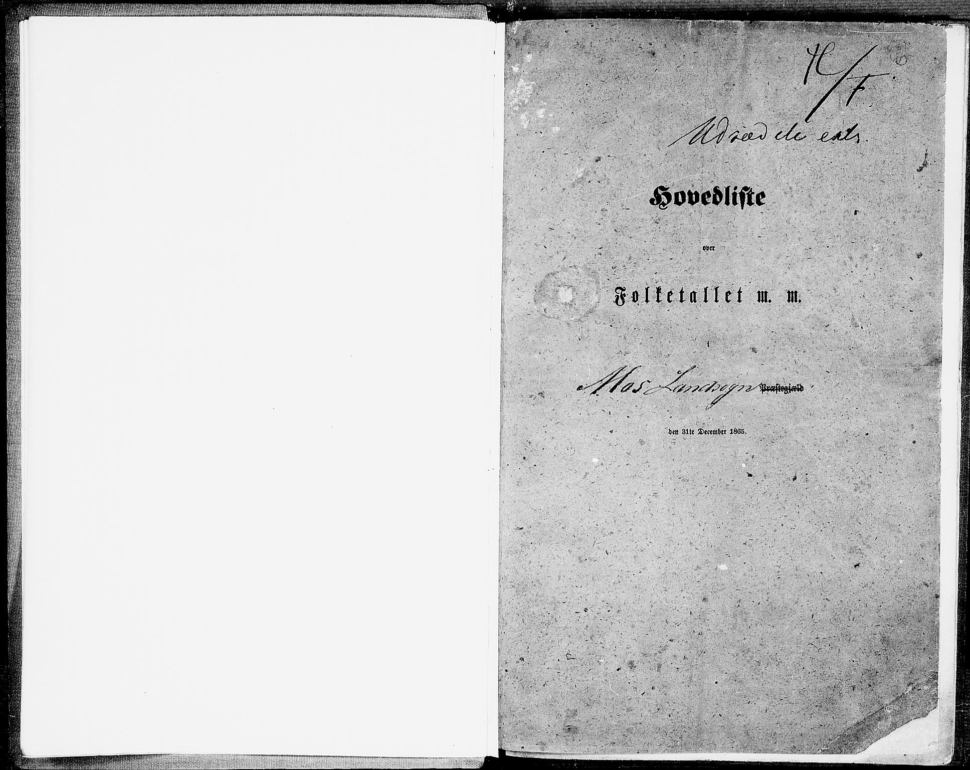 RA, Folketelling 1865 for 0194L Moss prestegjeld, Moss landsokn, 1865, s. 4