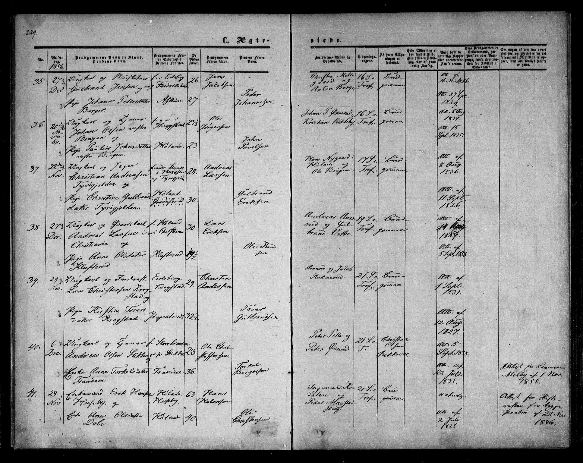 Trøgstad prestekontor Kirkebøker, AV/SAO-A-10925/F/Fa/L0008.b: Ministerialbok nr. I 8B, 1855-1864, s. 229