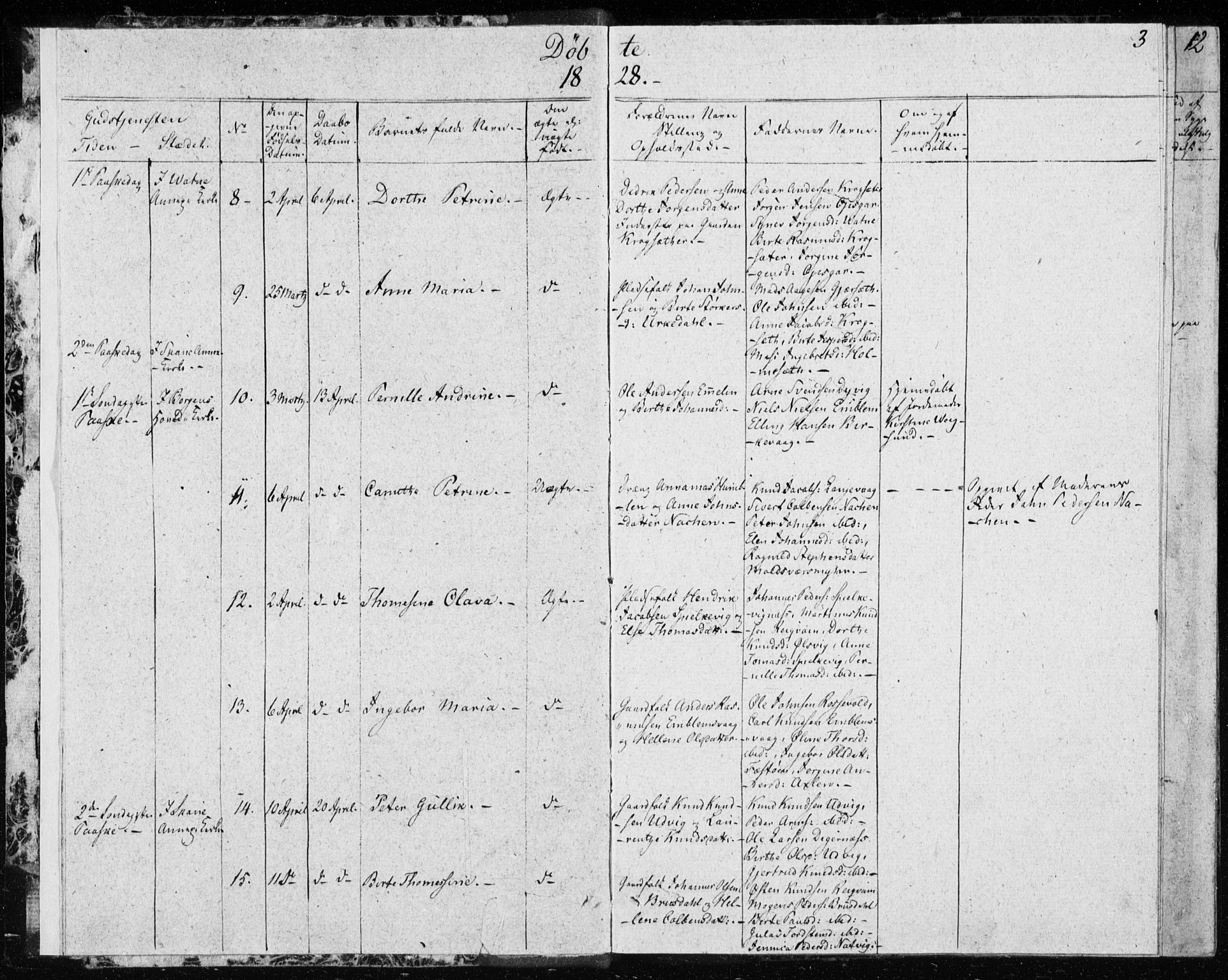 Ministerialprotokoller, klokkerbøker og fødselsregistre - Møre og Romsdal, SAT/A-1454/528/L0413: Residerende kapellans bok nr. 528B01, 1828-1832, s. 3