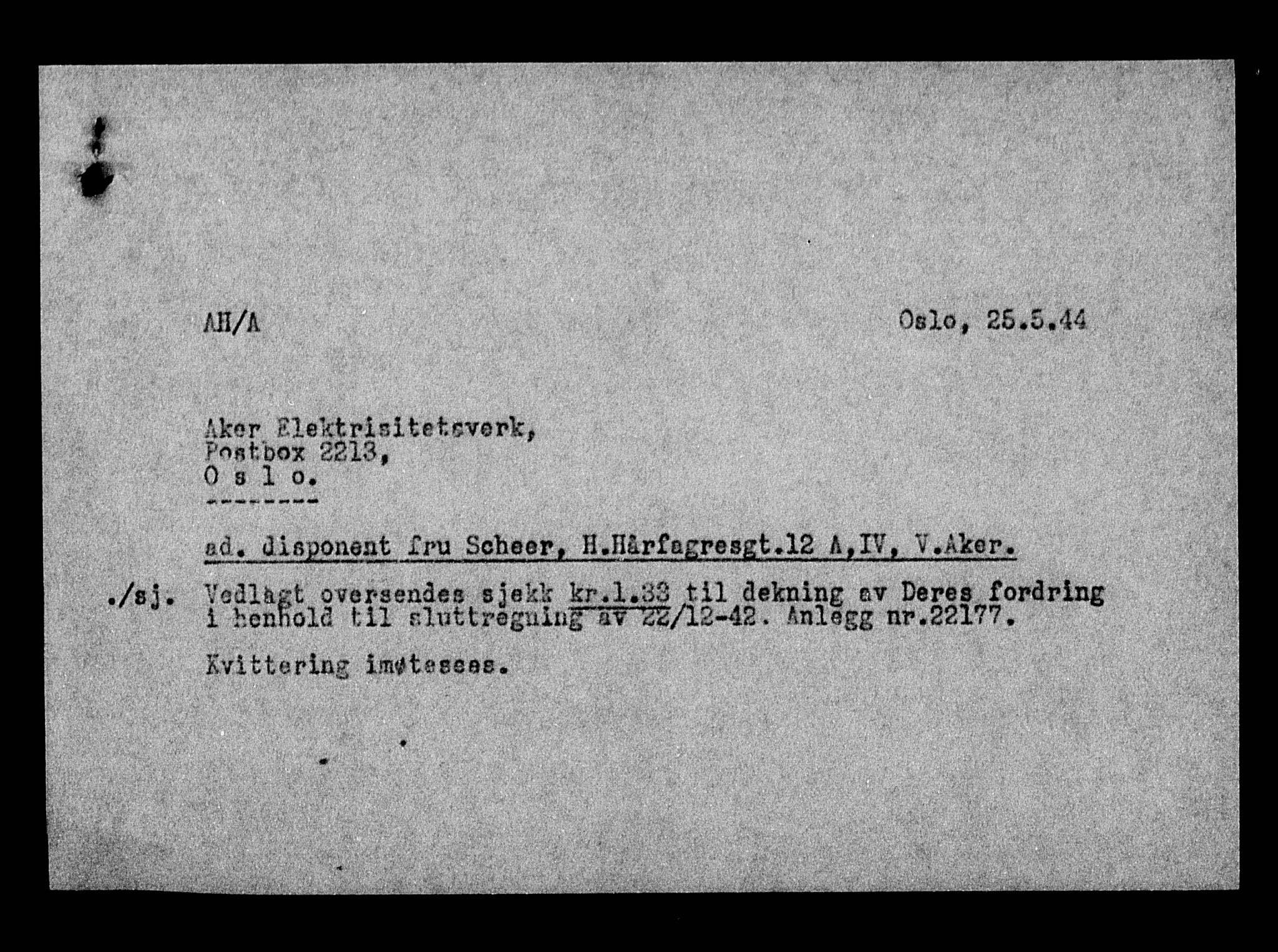 Justisdepartementet, Tilbakeføringskontoret for inndratte formuer, AV/RA-S-1564/H/Hc/Hcc/L0978: --, 1945-1947, s. 309