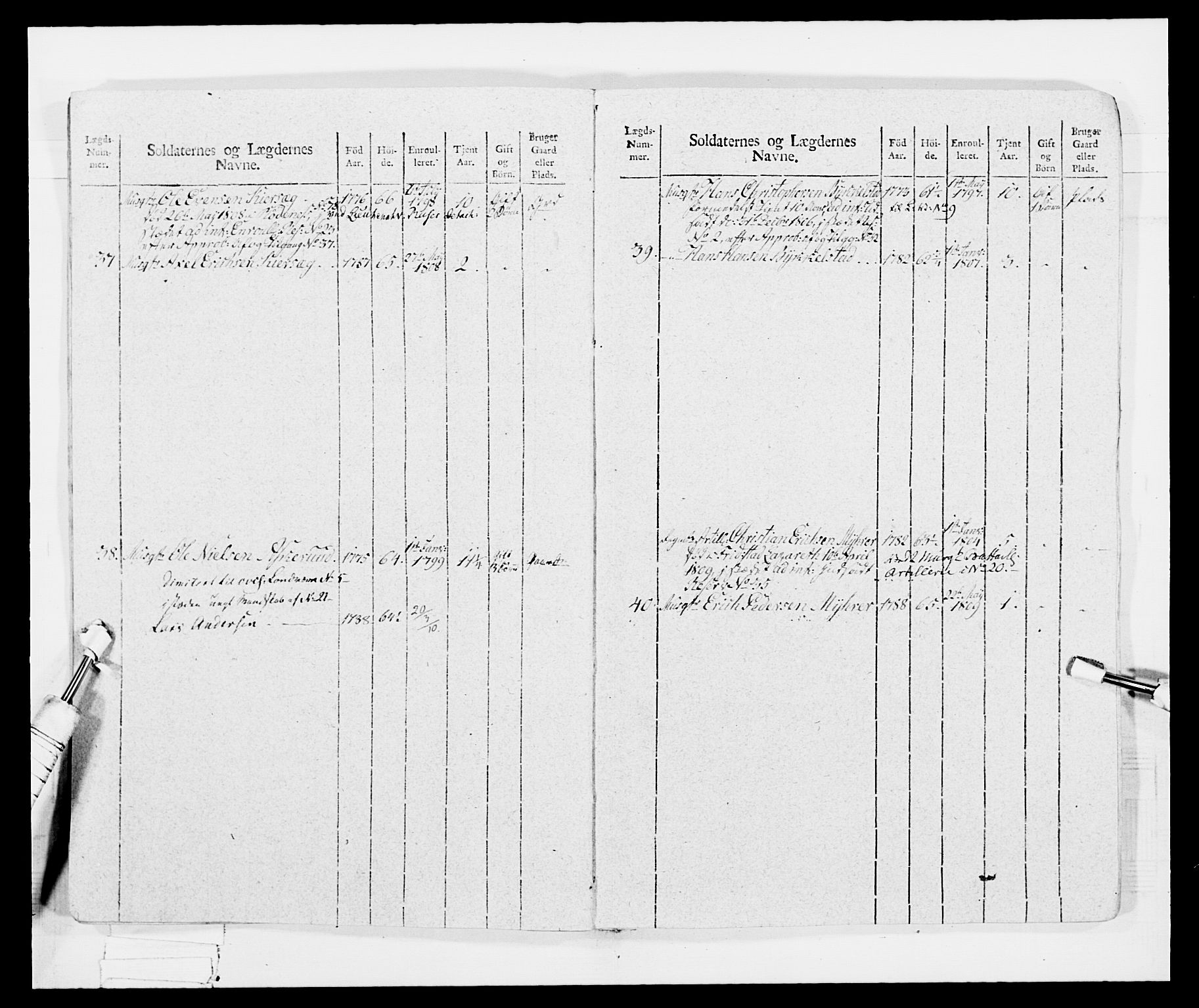 Generalitets- og kommissariatskollegiet, Det kongelige norske kommissariatskollegium, AV/RA-EA-5420/E/Eh/L0034: Nordafjelske gevorbne infanteriregiment, 1810, s. 19