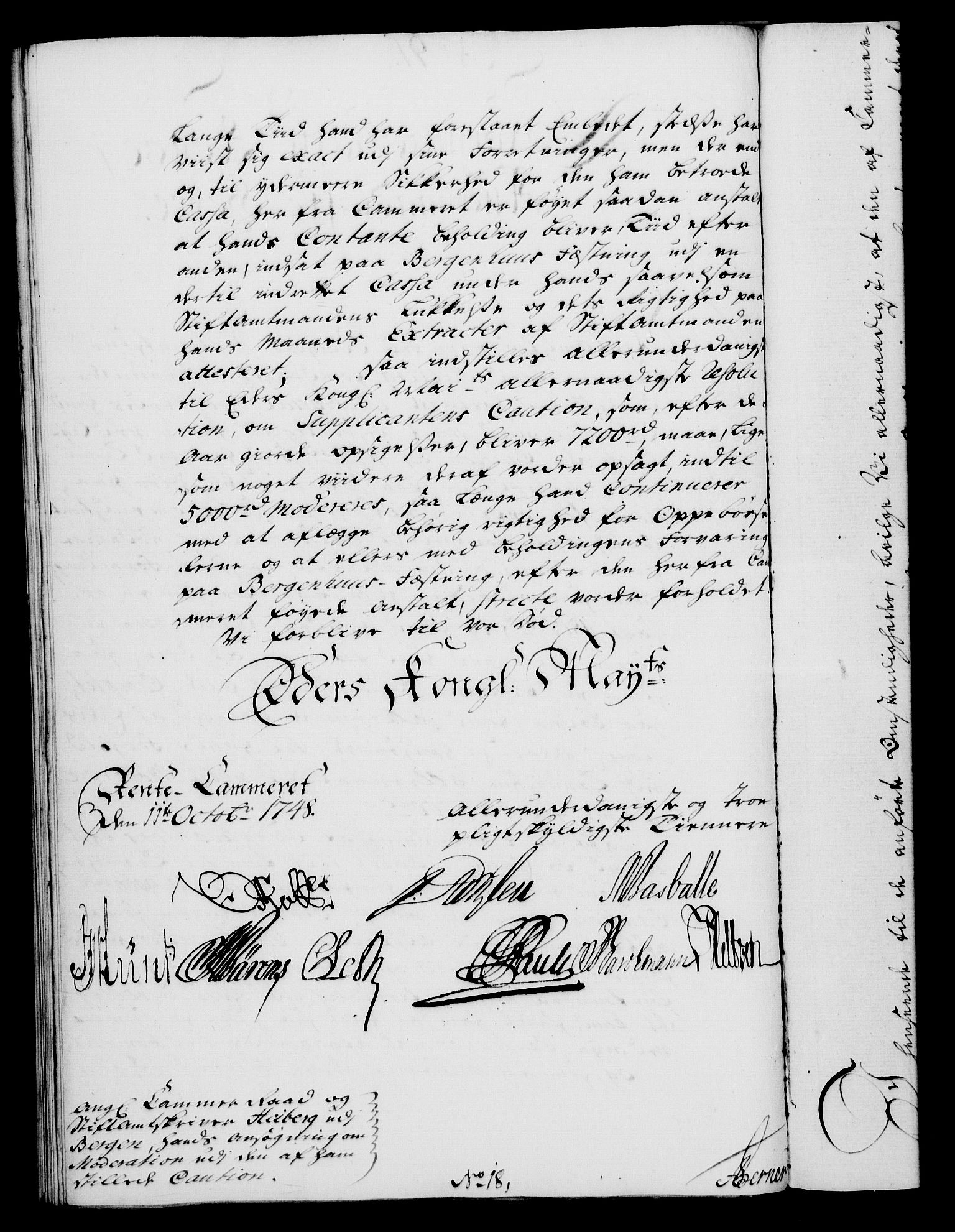 Rentekammeret, Kammerkanselliet, RA/EA-3111/G/Gf/Gfa/L0030: Norsk relasjons- og resolusjonsprotokoll (merket RK 52.30), 1748, s. 551