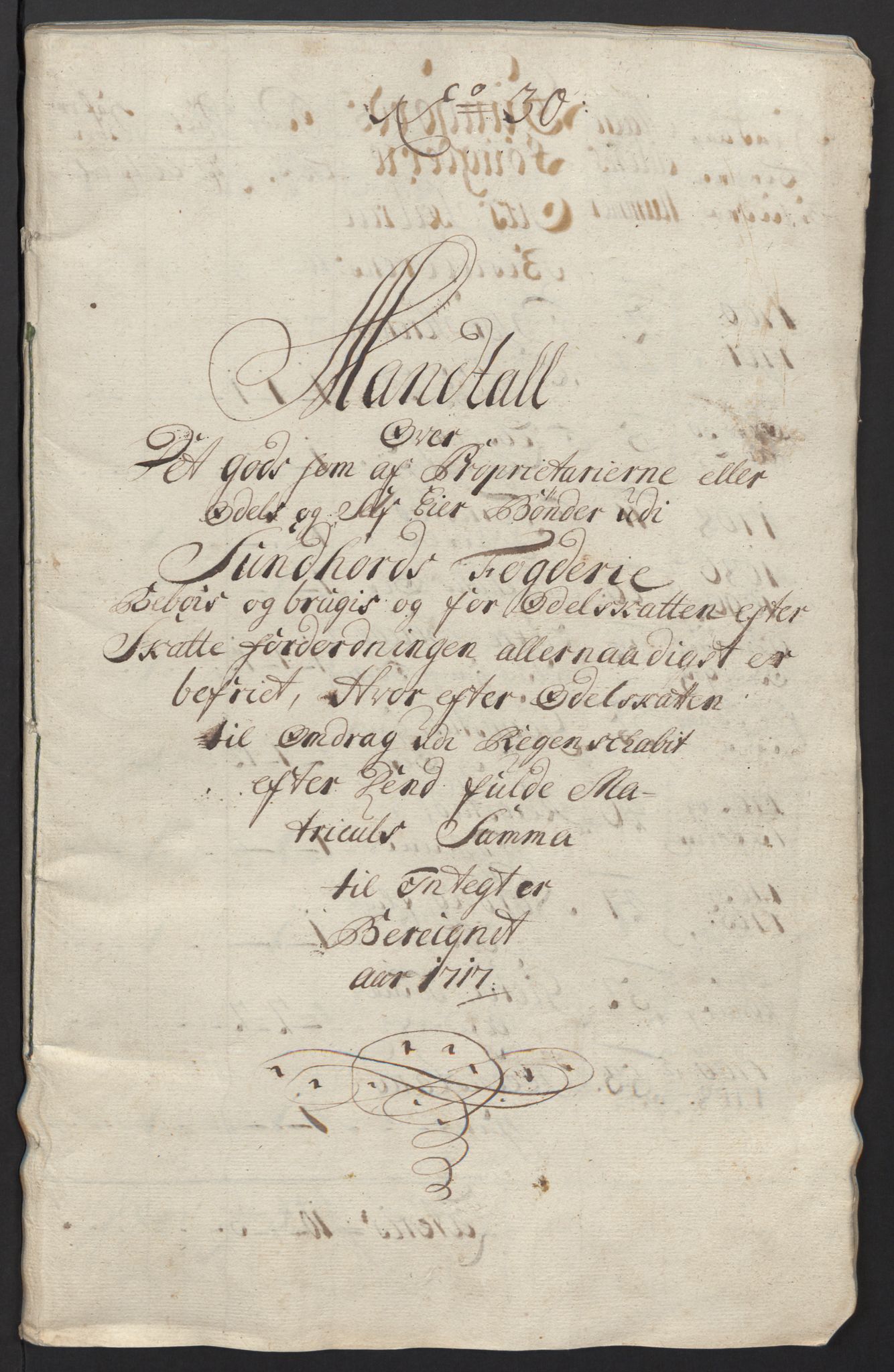 Rentekammeret inntil 1814, Reviderte regnskaper, Fogderegnskap, RA/EA-4092/R48/L2994: Fogderegnskap Sunnhordland og Hardanger, 1717, s. 233