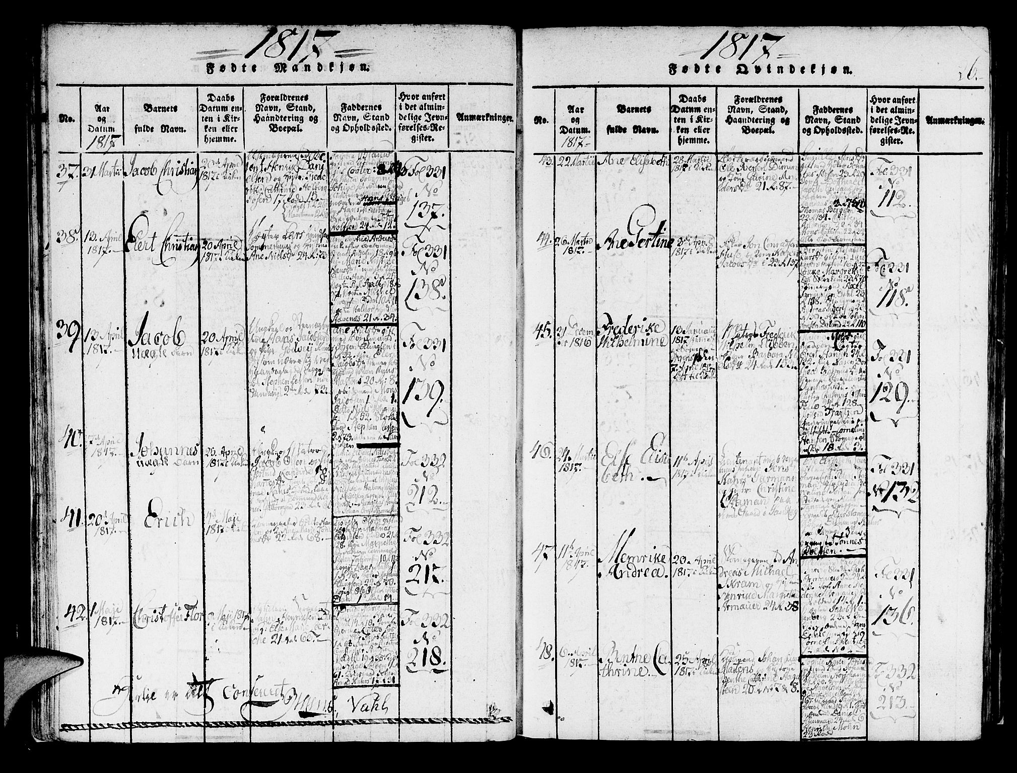 Korskirken sokneprestembete, AV/SAB-A-76101/H/Haa/L0013: Ministerialbok nr. A 13, 1815-1822, s. 26