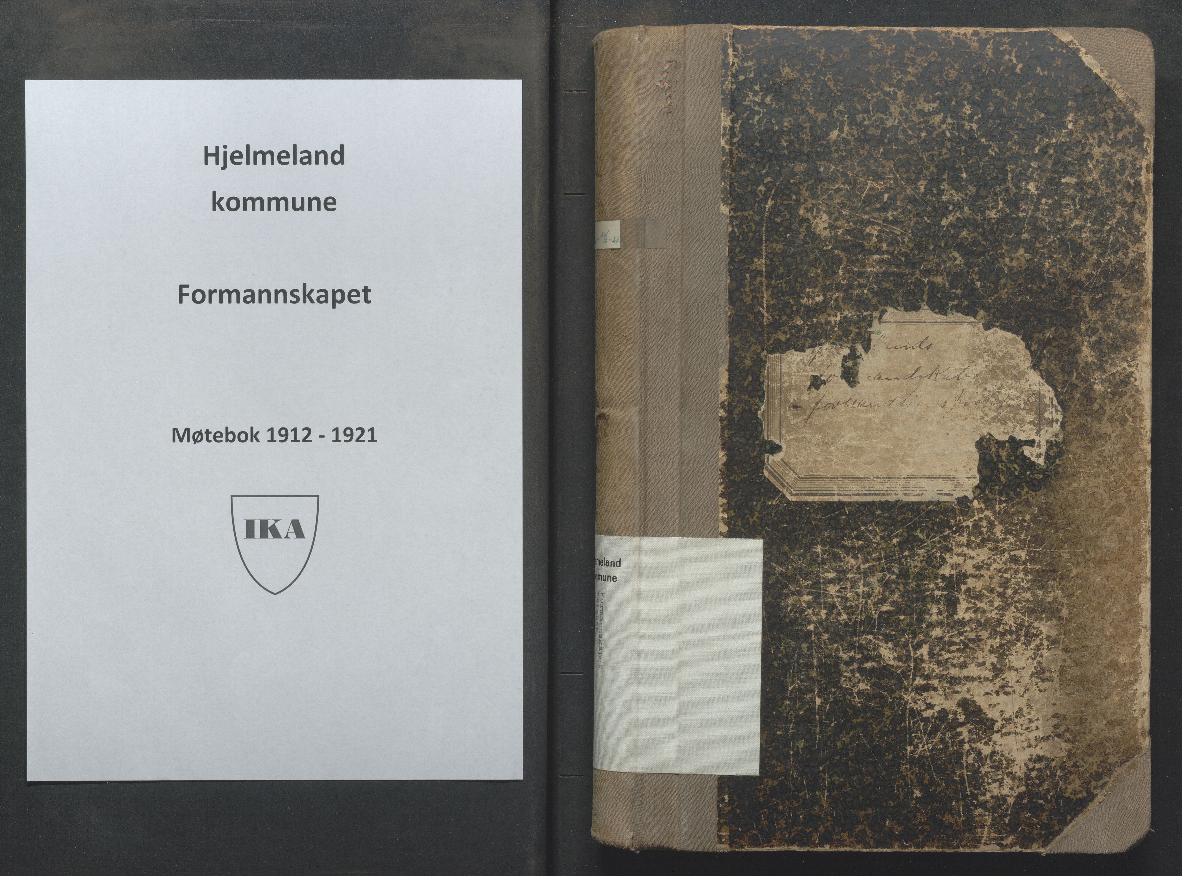 Hjelmeland kommune - Formannskapet, IKAR/K-102522/Aa/L0004: Møtebok, 1912-1921