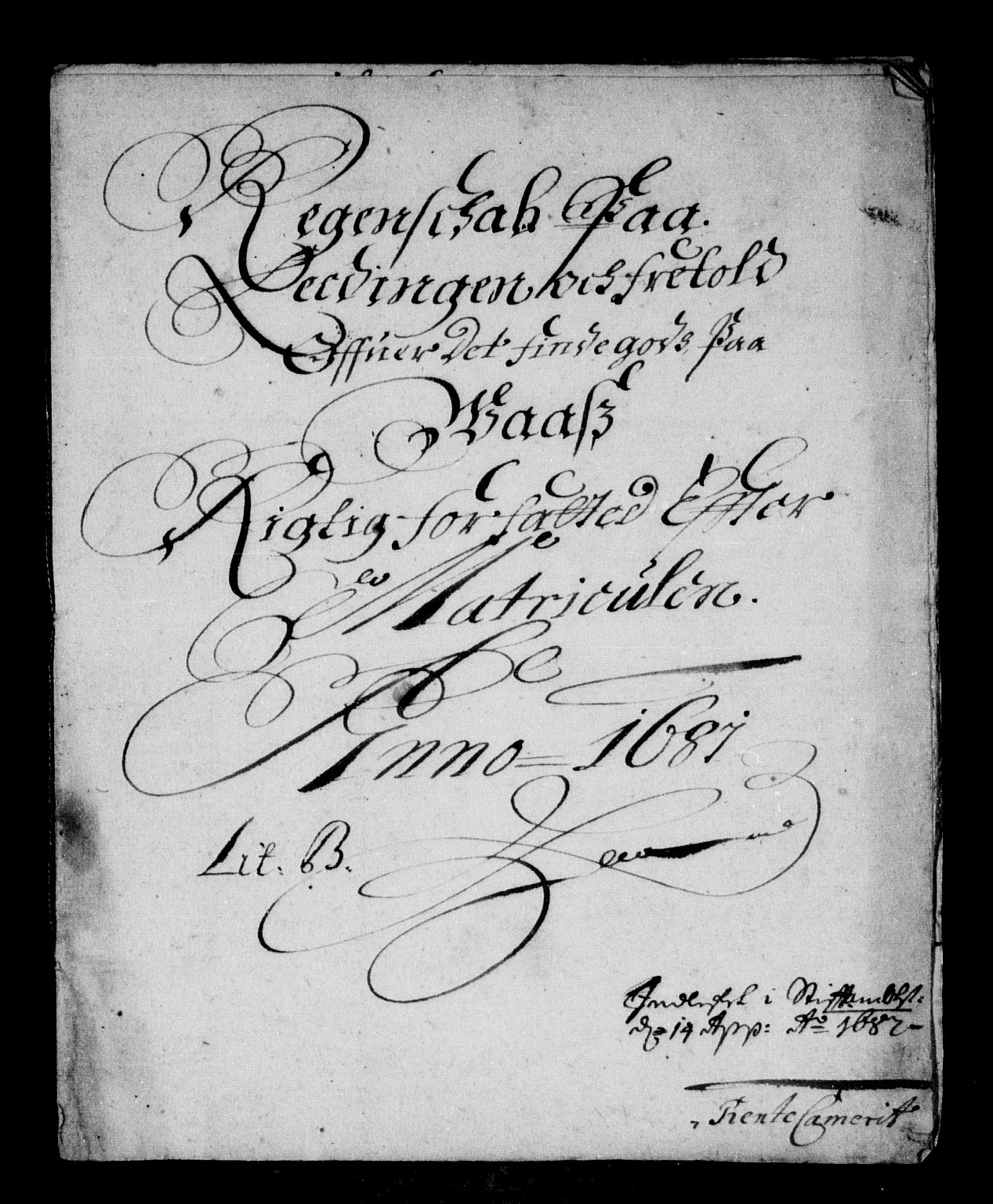 Rentekammeret inntil 1814, Reviderte regnskaper, Stiftamtstueregnskaper, Bergen stiftamt, RA/EA-6043/R/Rc/L0060: Bergen stiftamt, 1680-1681