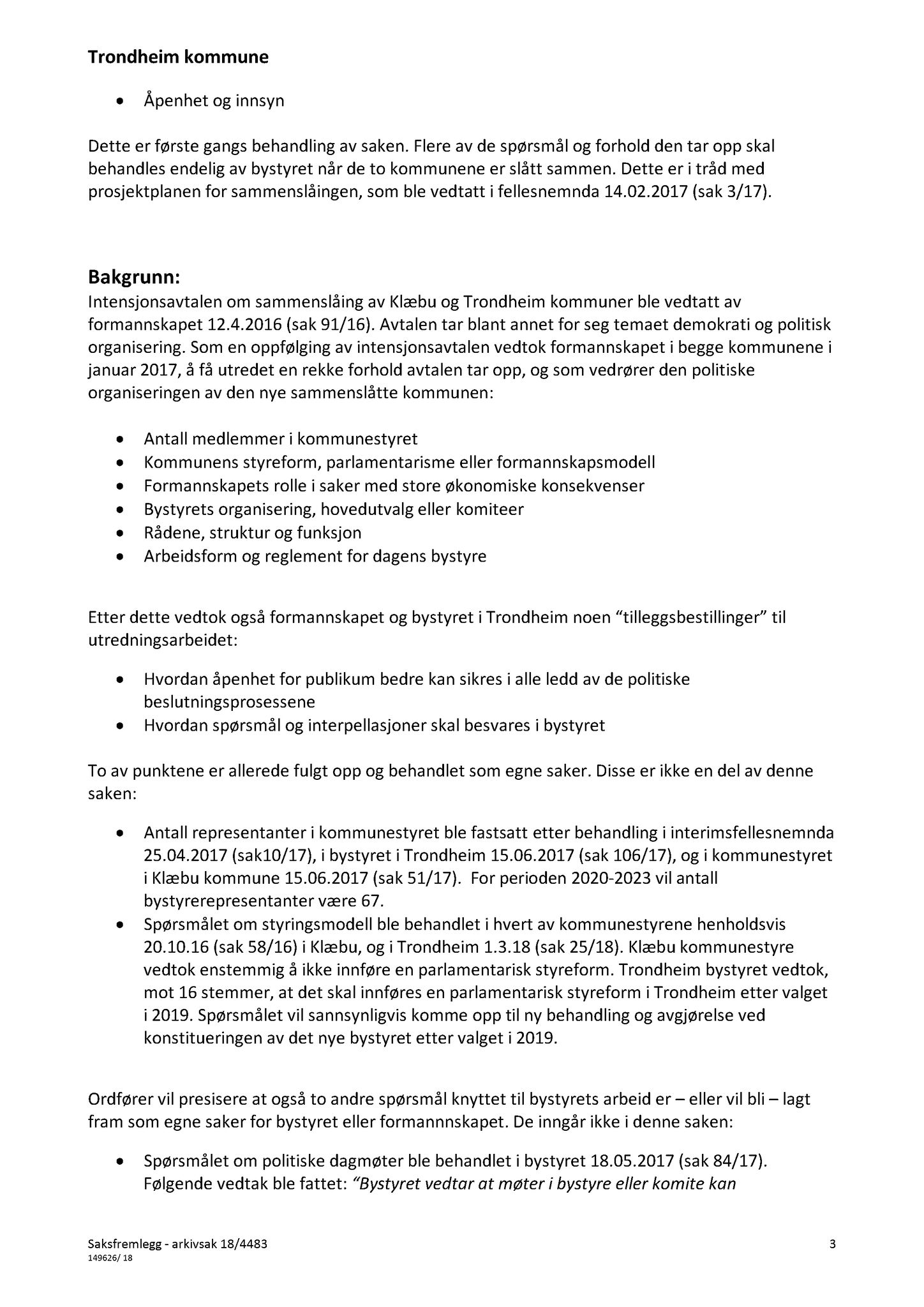 Klæbu Kommune, TRKO/KK/05-UOm/L009: Utvalg for omsorg - Møtedokumenter, 2018, s. 164