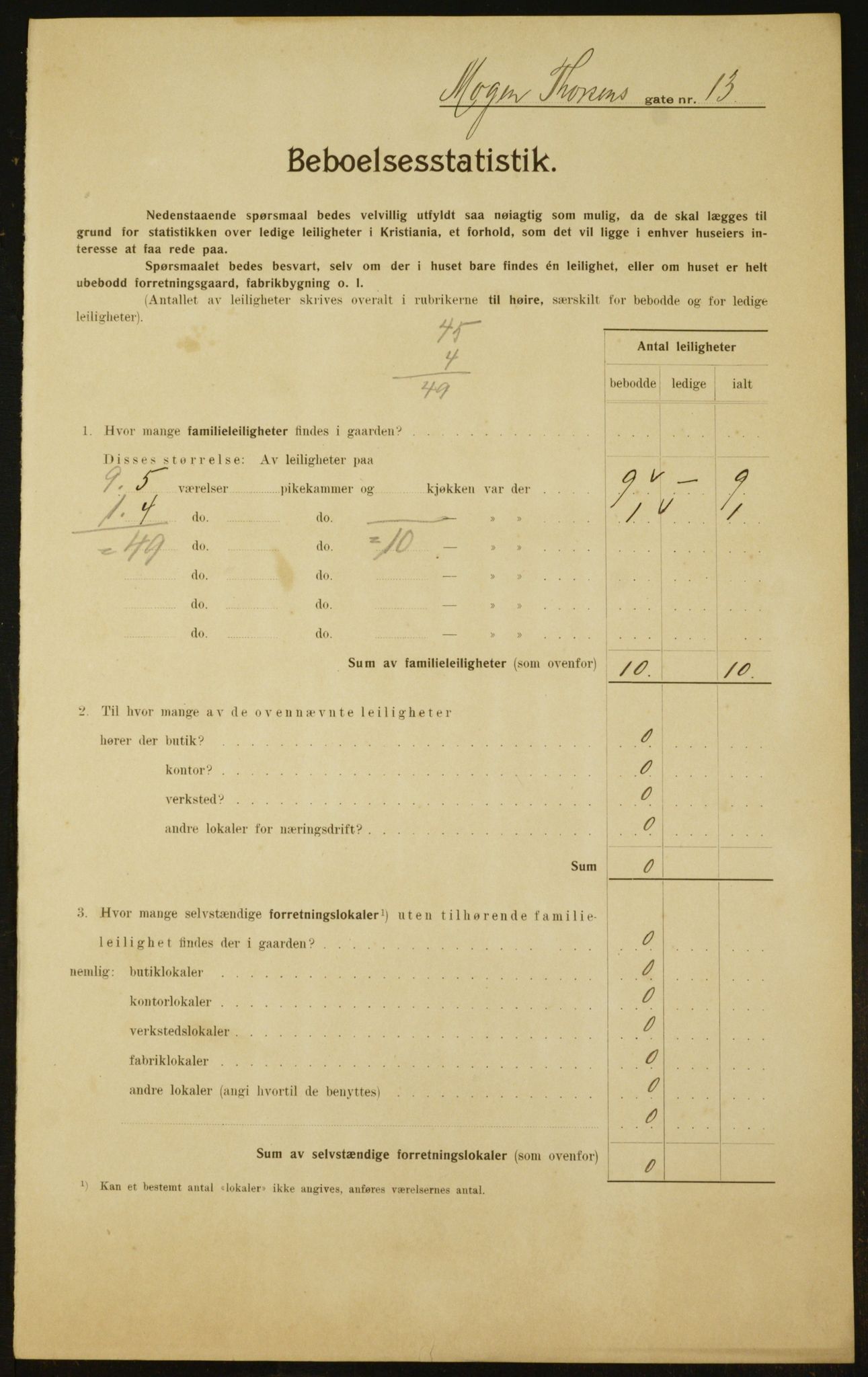 OBA, Kommunal folketelling 1.2.1910 for Kristiania, 1910, s. 63533