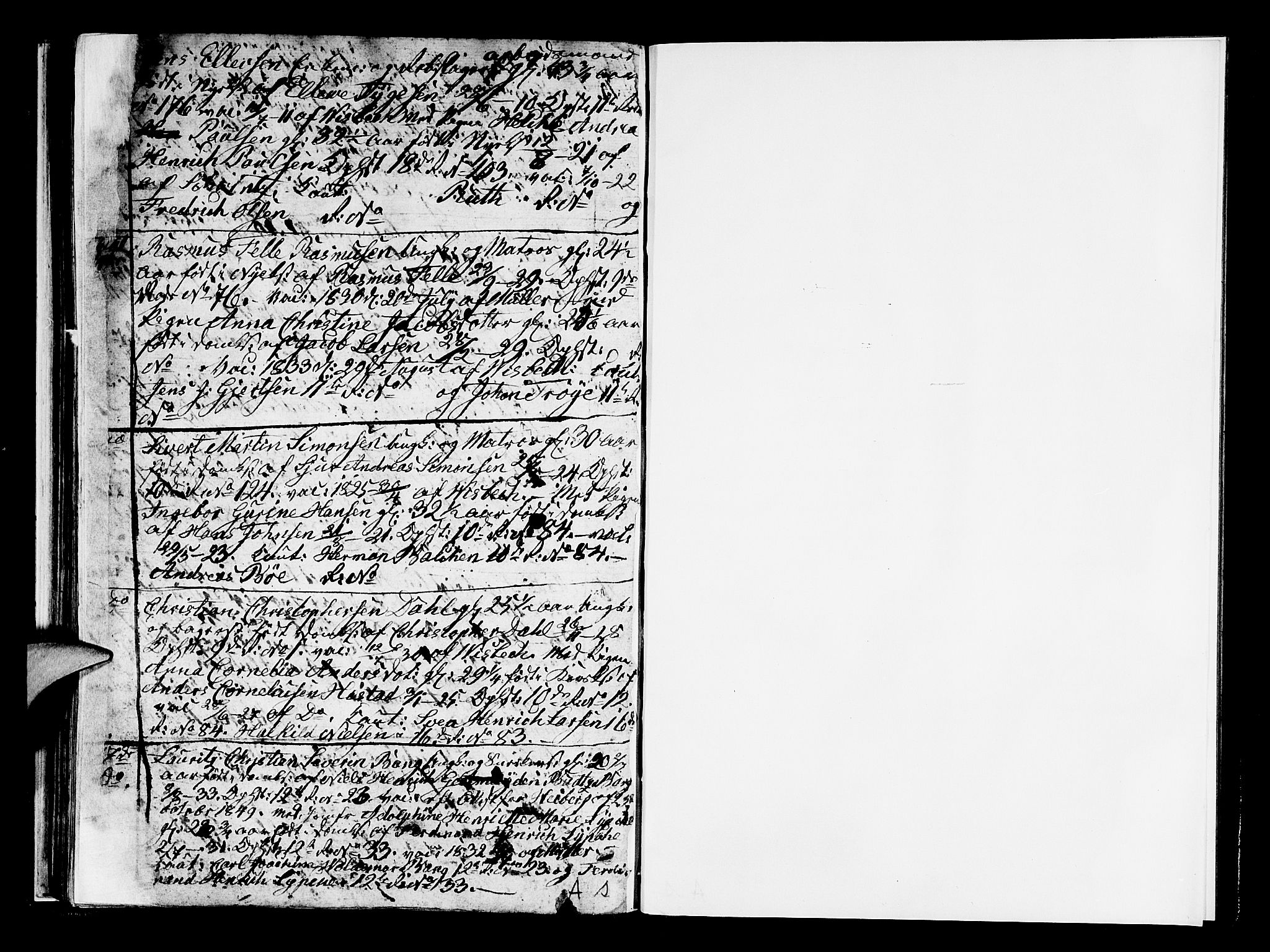 Domkirken sokneprestembete, SAB/A-74801/H/Hab/L0004: Klokkerbok nr. A 4, 1820-1854, s. 97