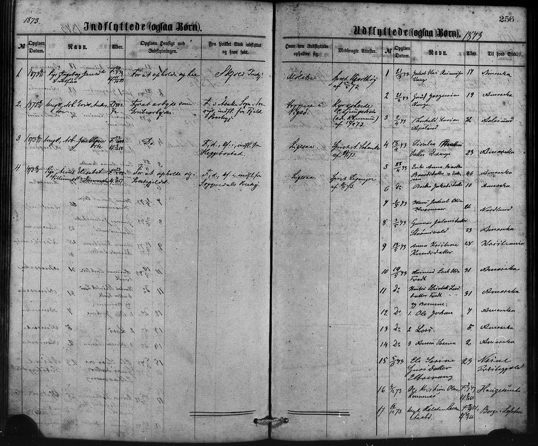 Sveio Sokneprestembete, AV/SAB-A-78501/H/Haa: Ministerialbok nr. B 1, 1870-1883, s. 256