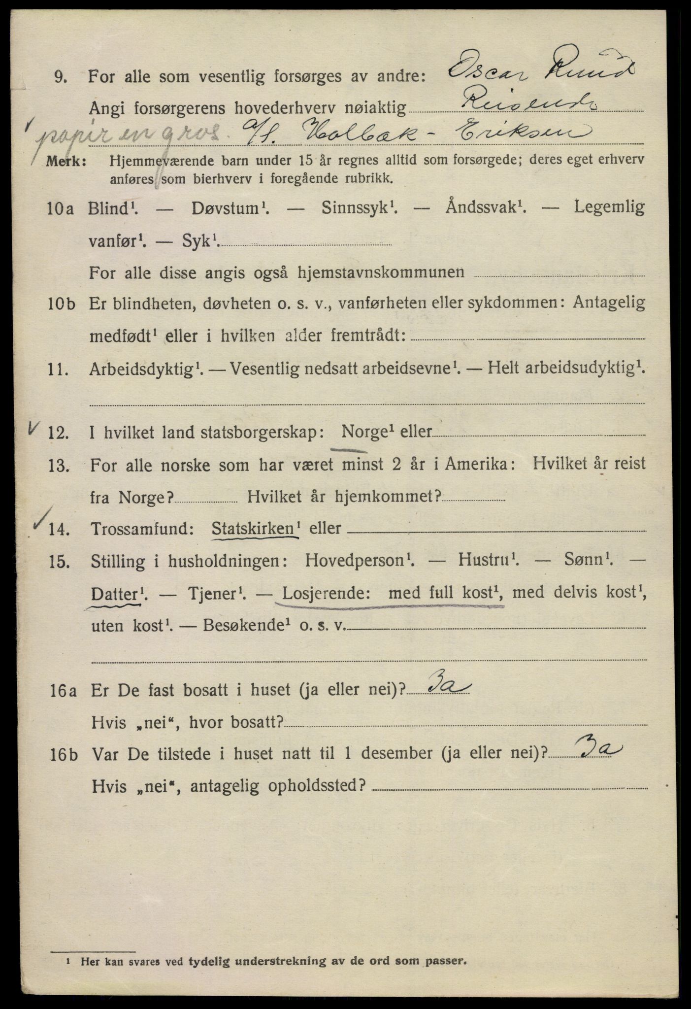 SAO, Folketelling 1920 for 0301 Kristiania kjøpstad, 1920, s. 360994