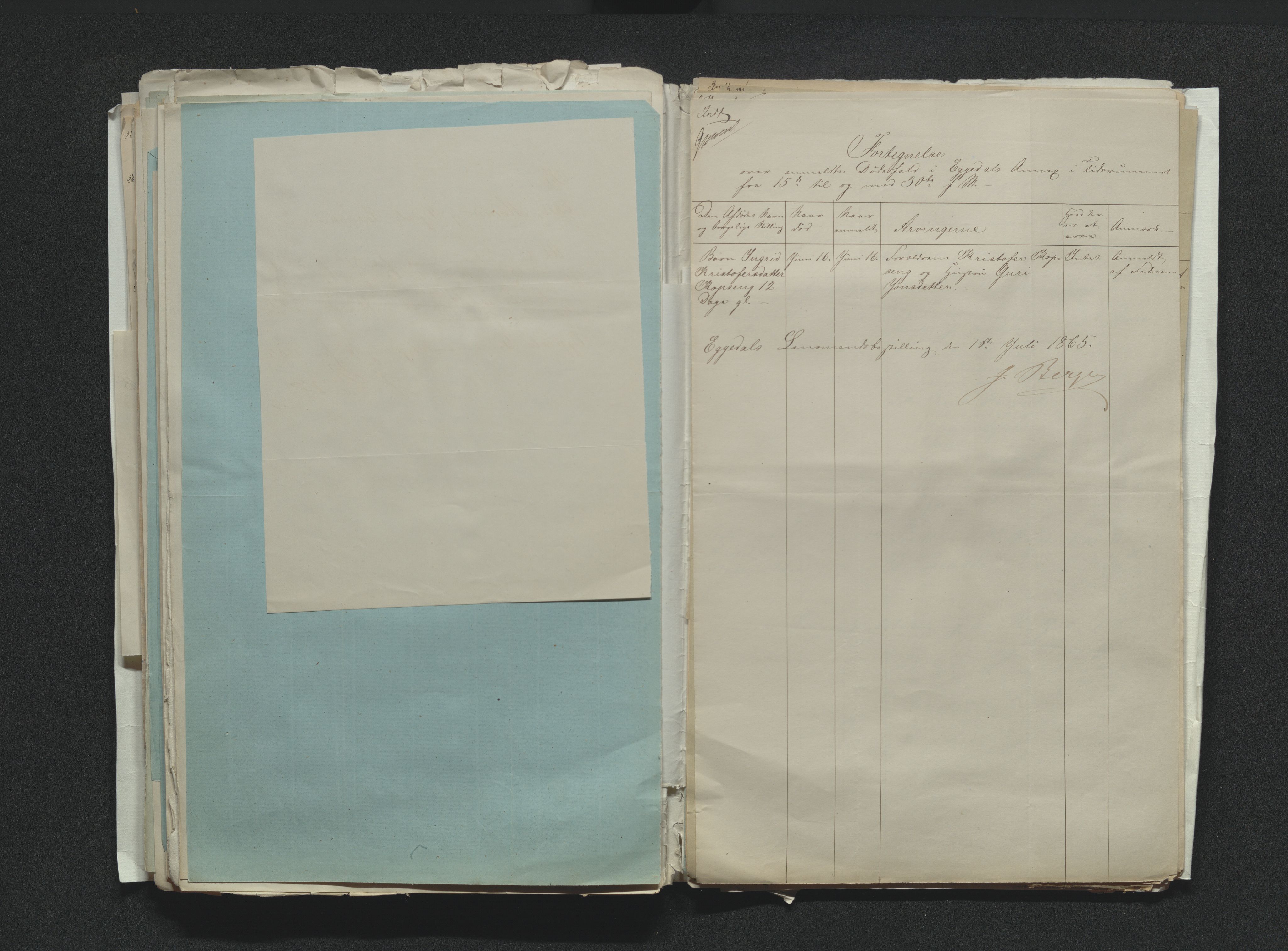 Eiker, Modum og Sigdal sorenskriveri, AV/SAKO-A-123/H/Ha/Hab/L0011: Dødsfallsmeldinger, 1862-1865, s. 641