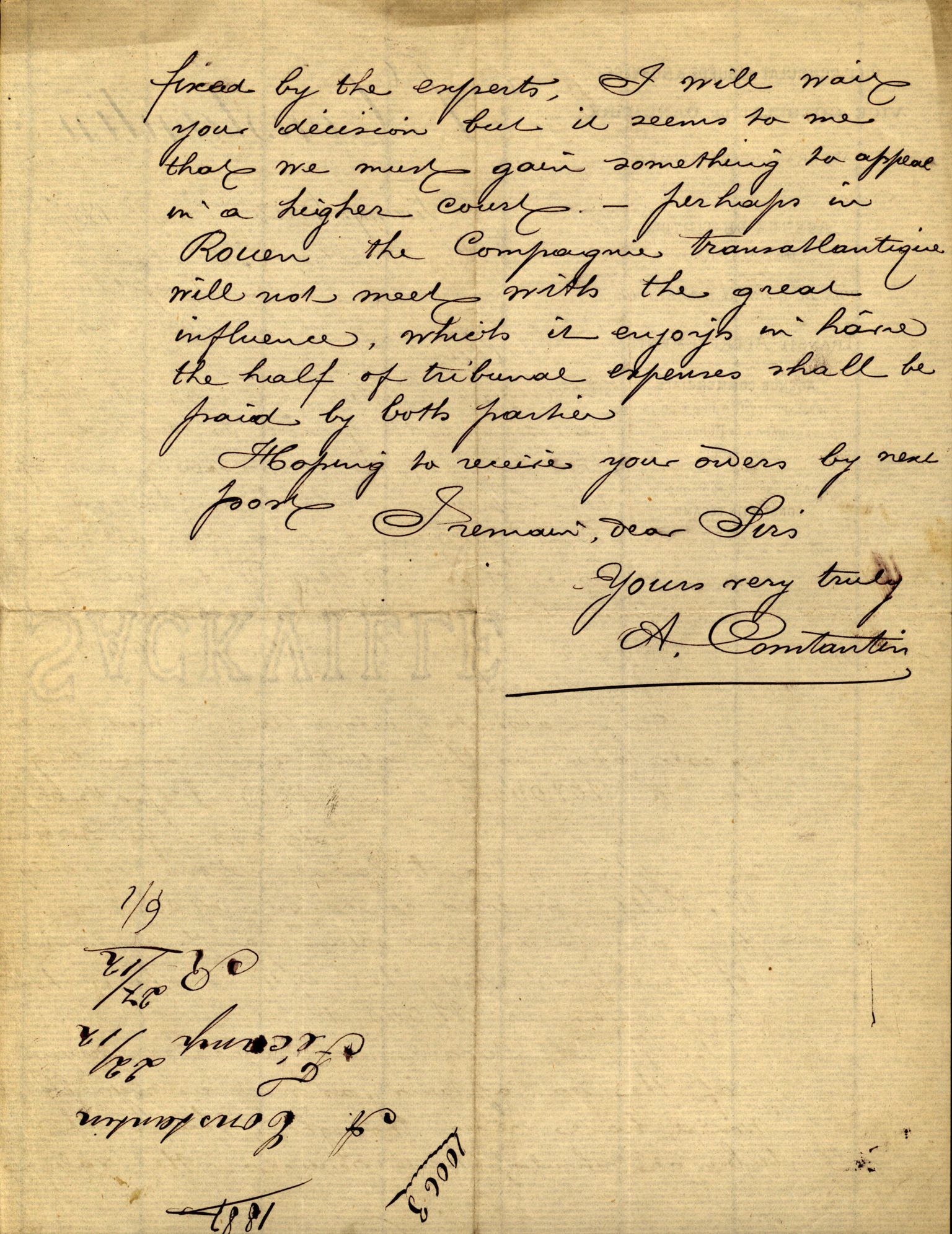 Pa 63 - Østlandske skibsassuranceforening, VEMU/A-1079/G/Ga/L0020/0001: Havaridokumenter / Tellus, Telanak, Wilhelmine, 1887, s. 35
