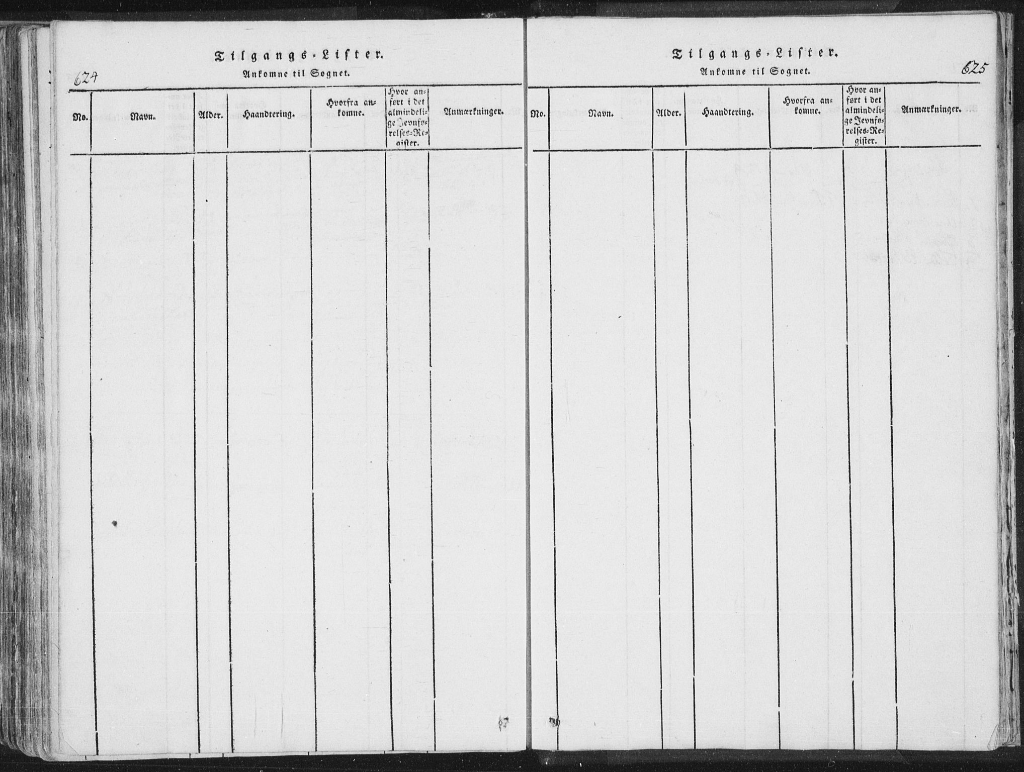 Bø kirkebøker, AV/SAKO-A-257/F/Fa/L0006: Ministerialbok nr. 6, 1815-1831, s. 624-625