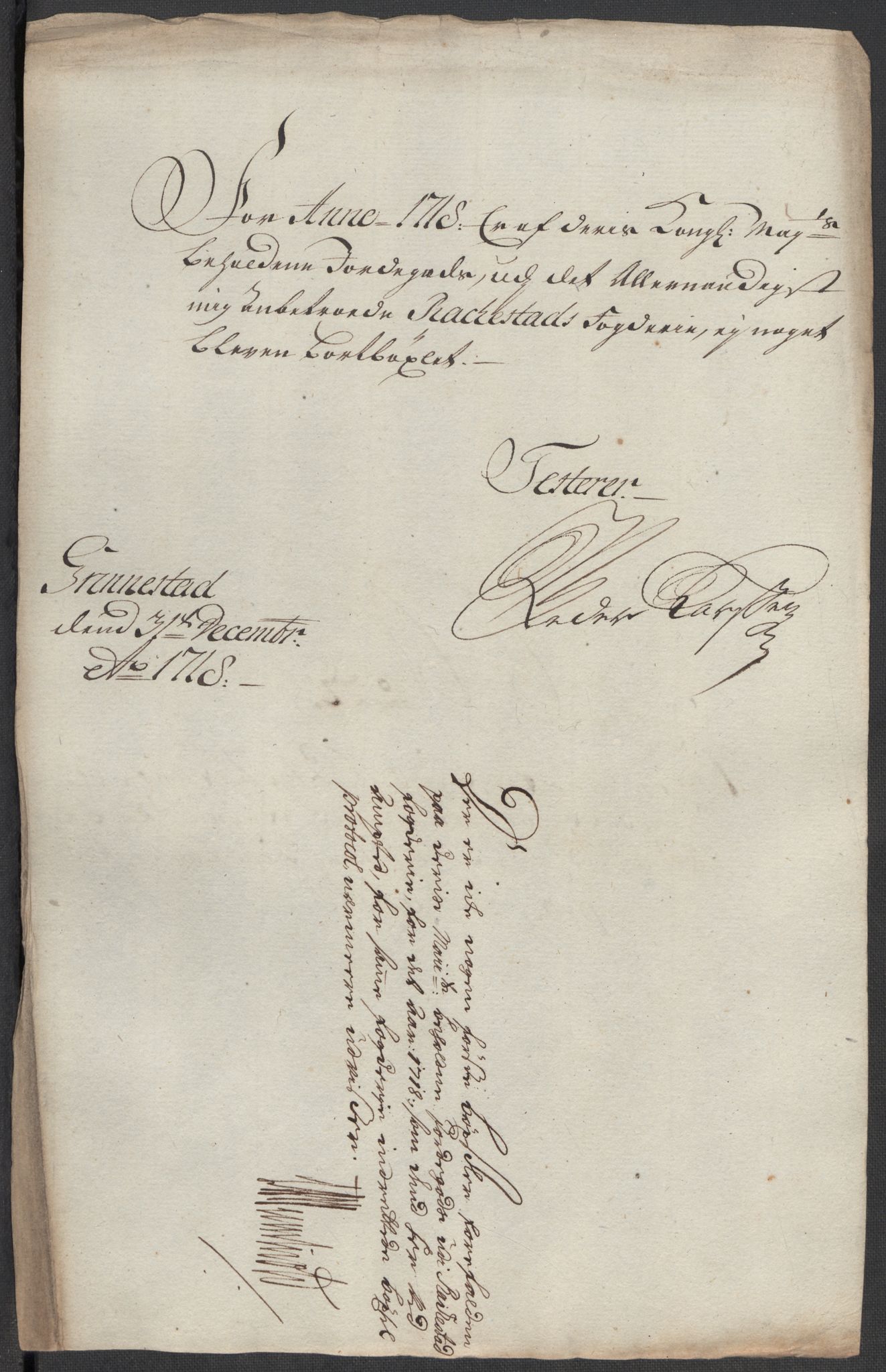 Rentekammeret inntil 1814, Reviderte regnskaper, Fogderegnskap, RA/EA-4092/R07/L0315: Fogderegnskap Rakkestad, Heggen og Frøland, 1718, s. 176