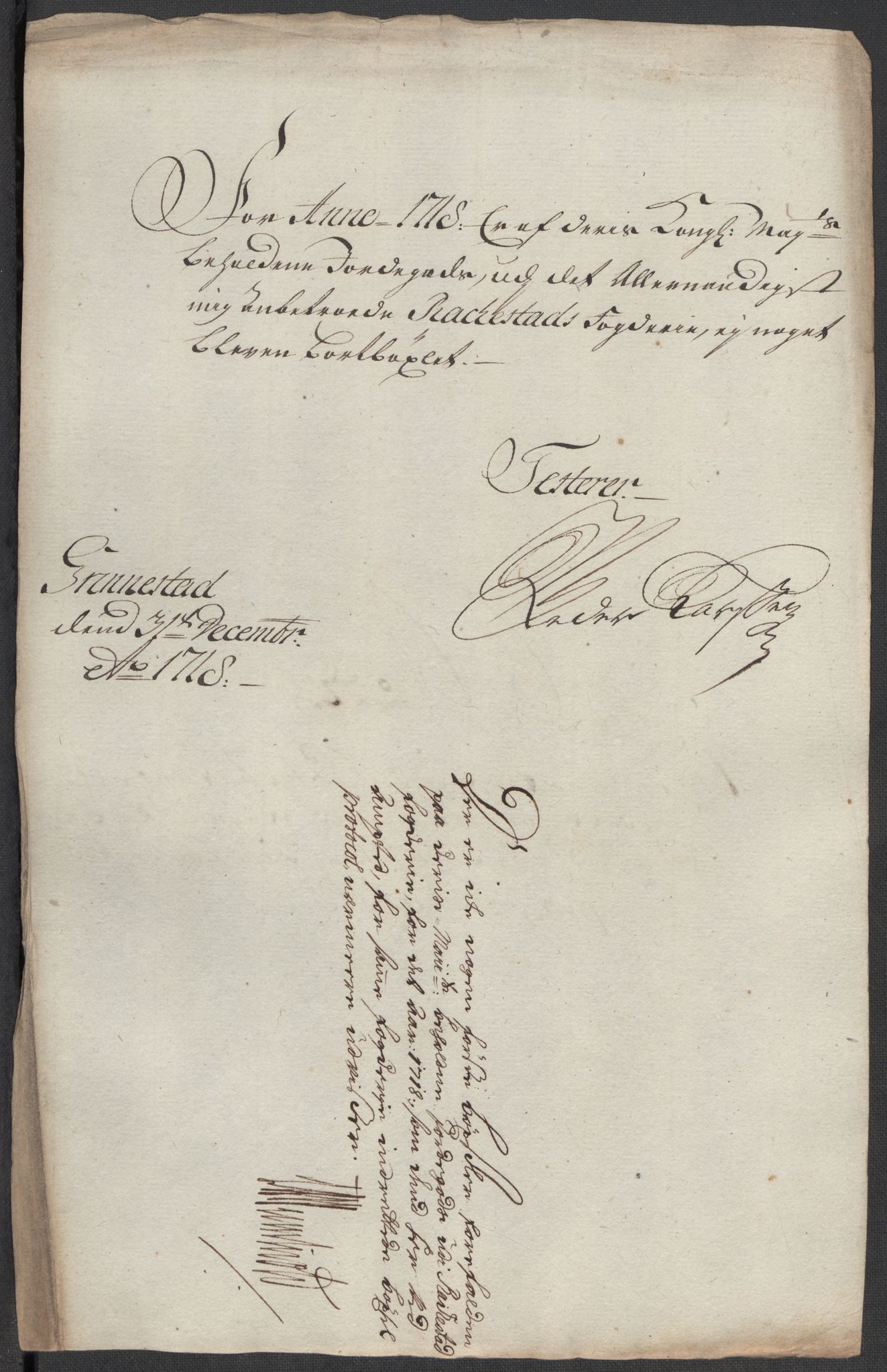 Rentekammeret inntil 1814, Reviderte regnskaper, Fogderegnskap, AV/RA-EA-4092/R07/L0315: Fogderegnskap Rakkestad, Heggen og Frøland, 1718, s. 176